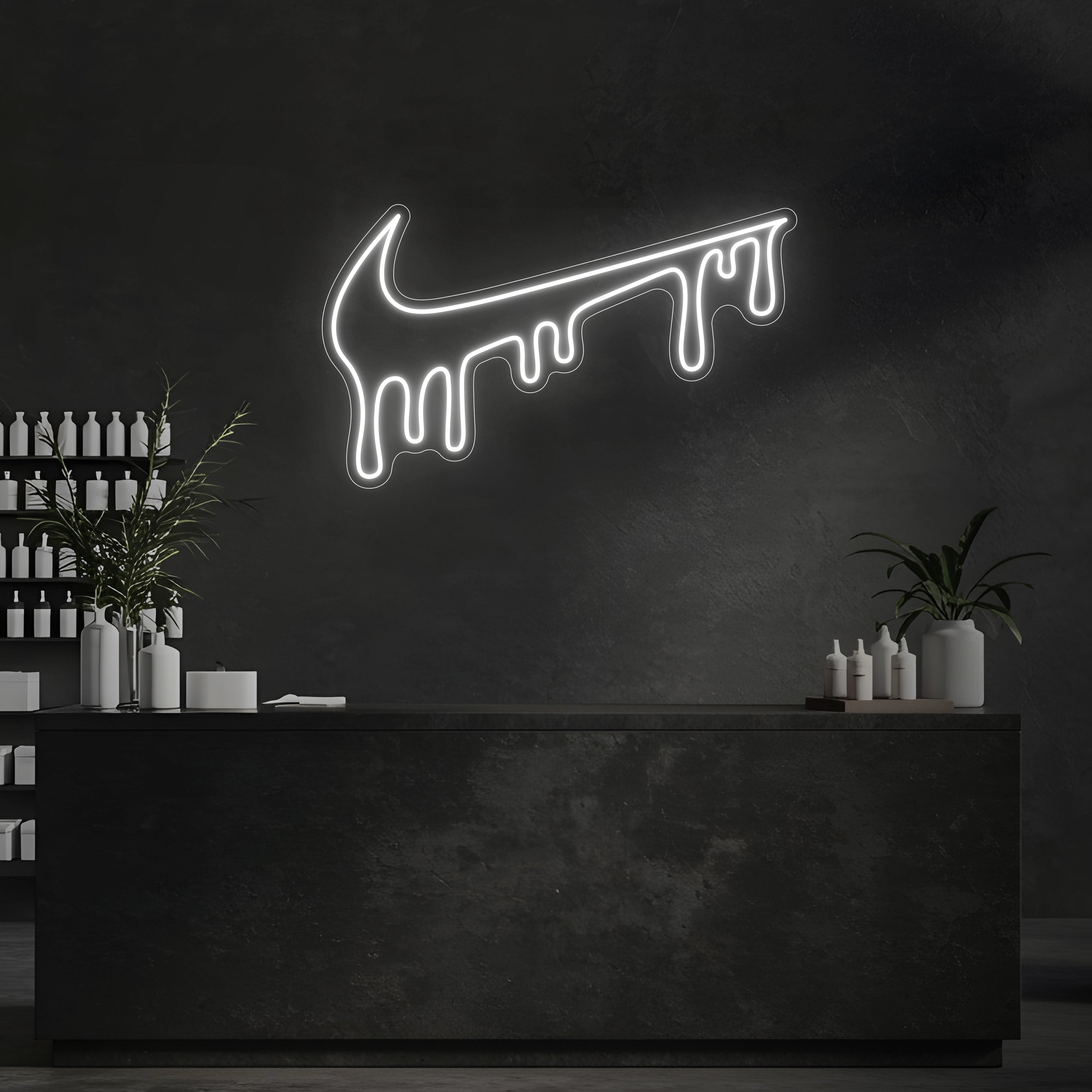 Drip Swoosh LED Neon Sign
