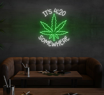 It's 4:20 Somewhere LED Neon Sign