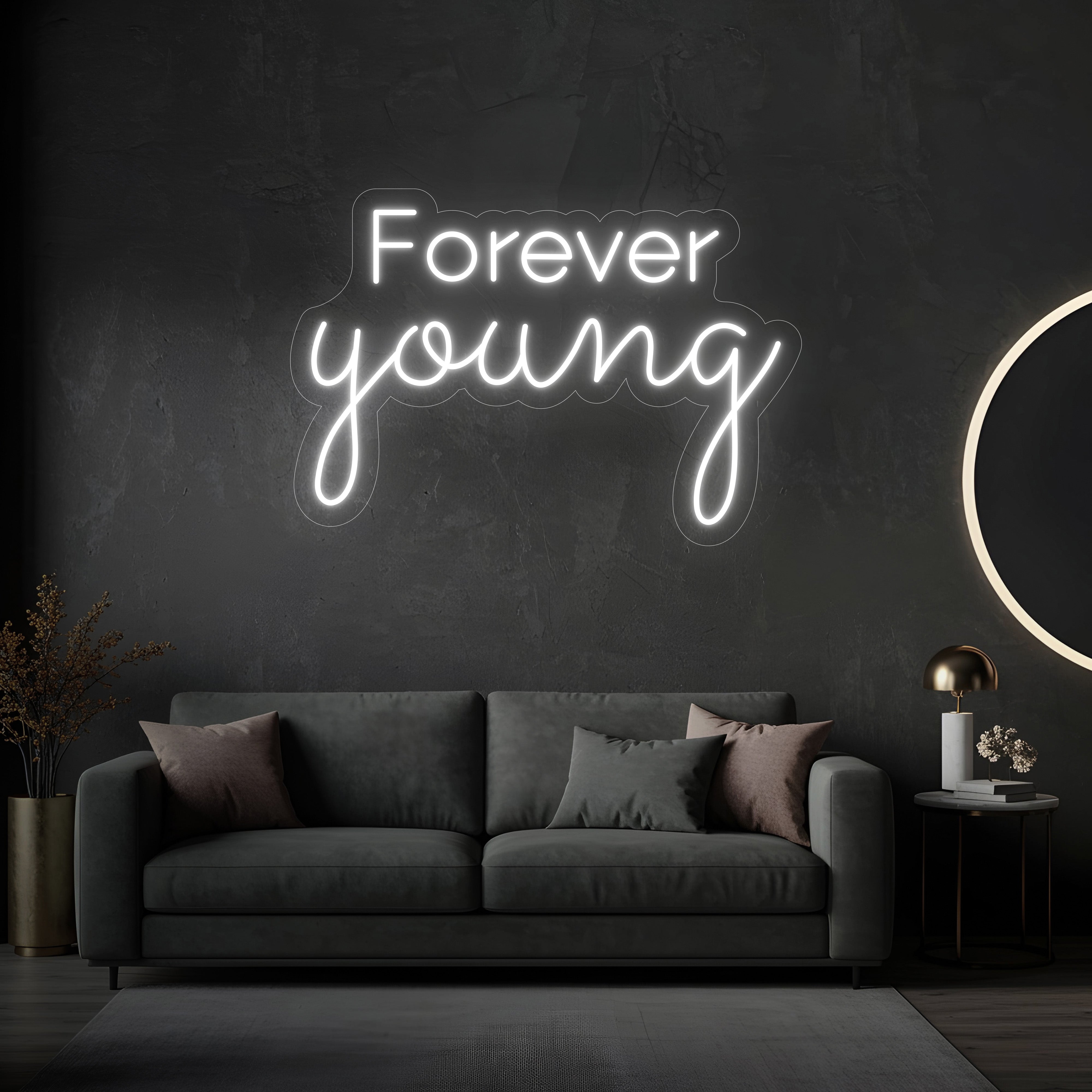 Forever Young LED Neon Sign