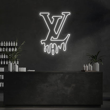 Drip LV LED Neon Sign
