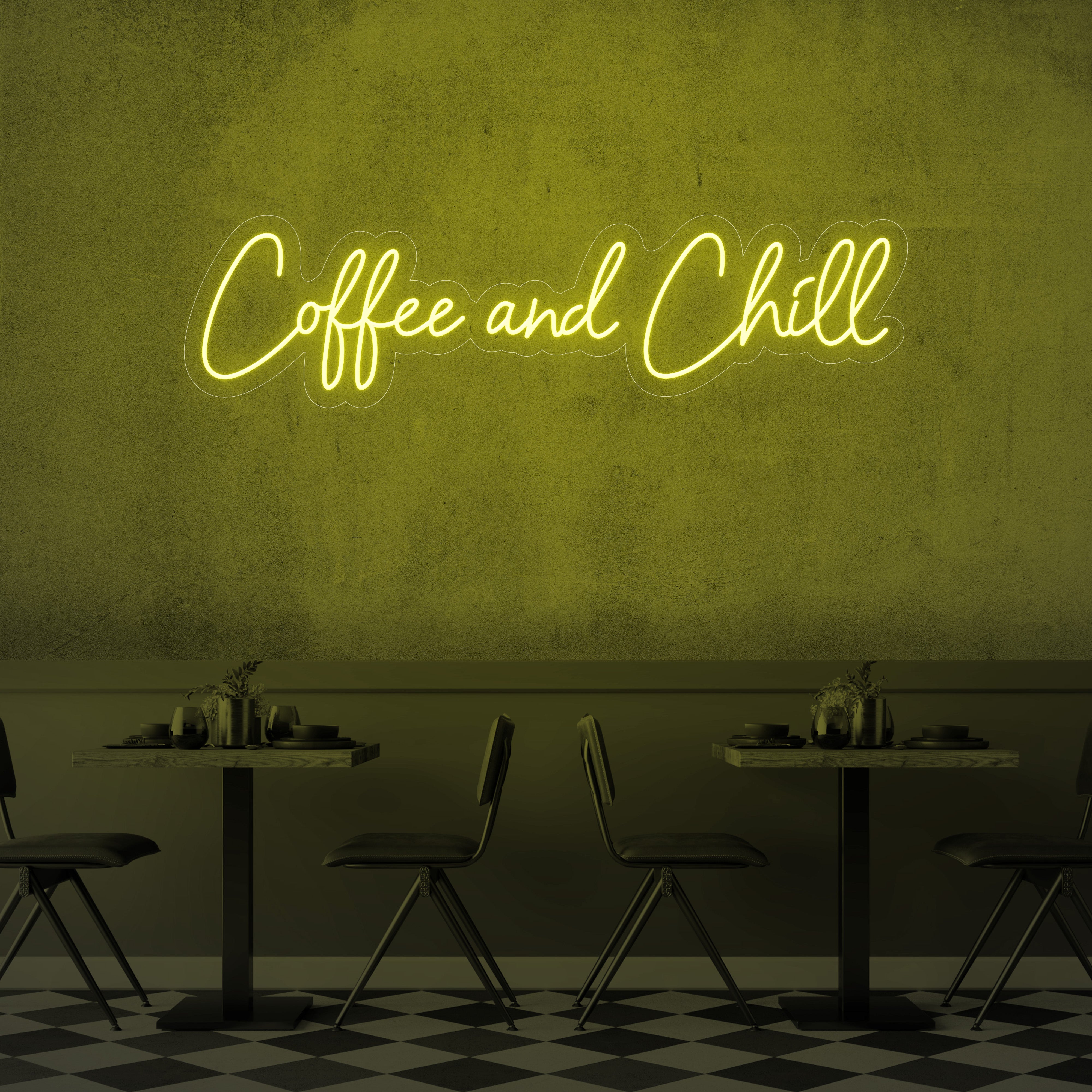 Coffee and Chill LED Neon Sign