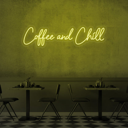 Coffee and Chill LED Neon Sign