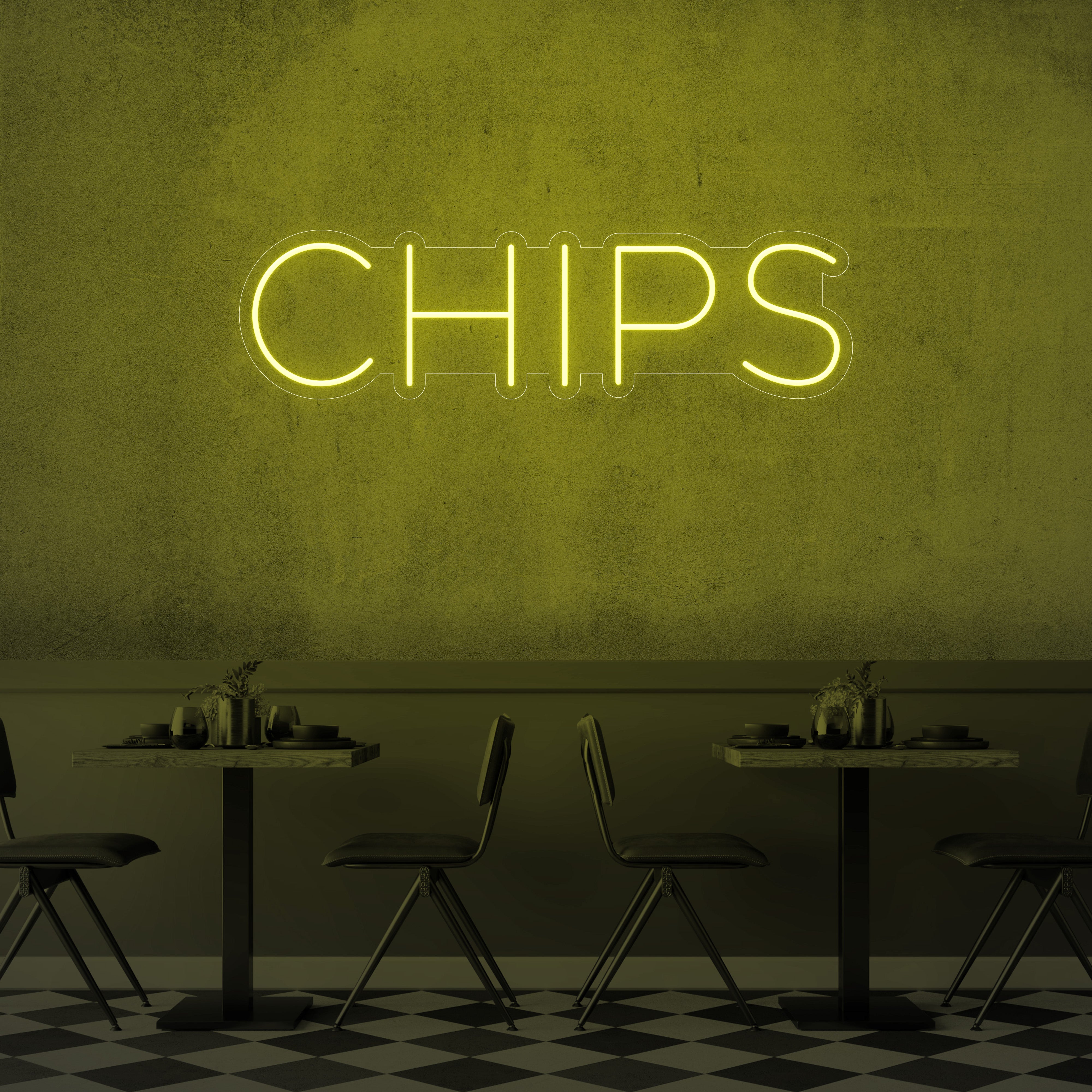 Chips LED Neon Sign