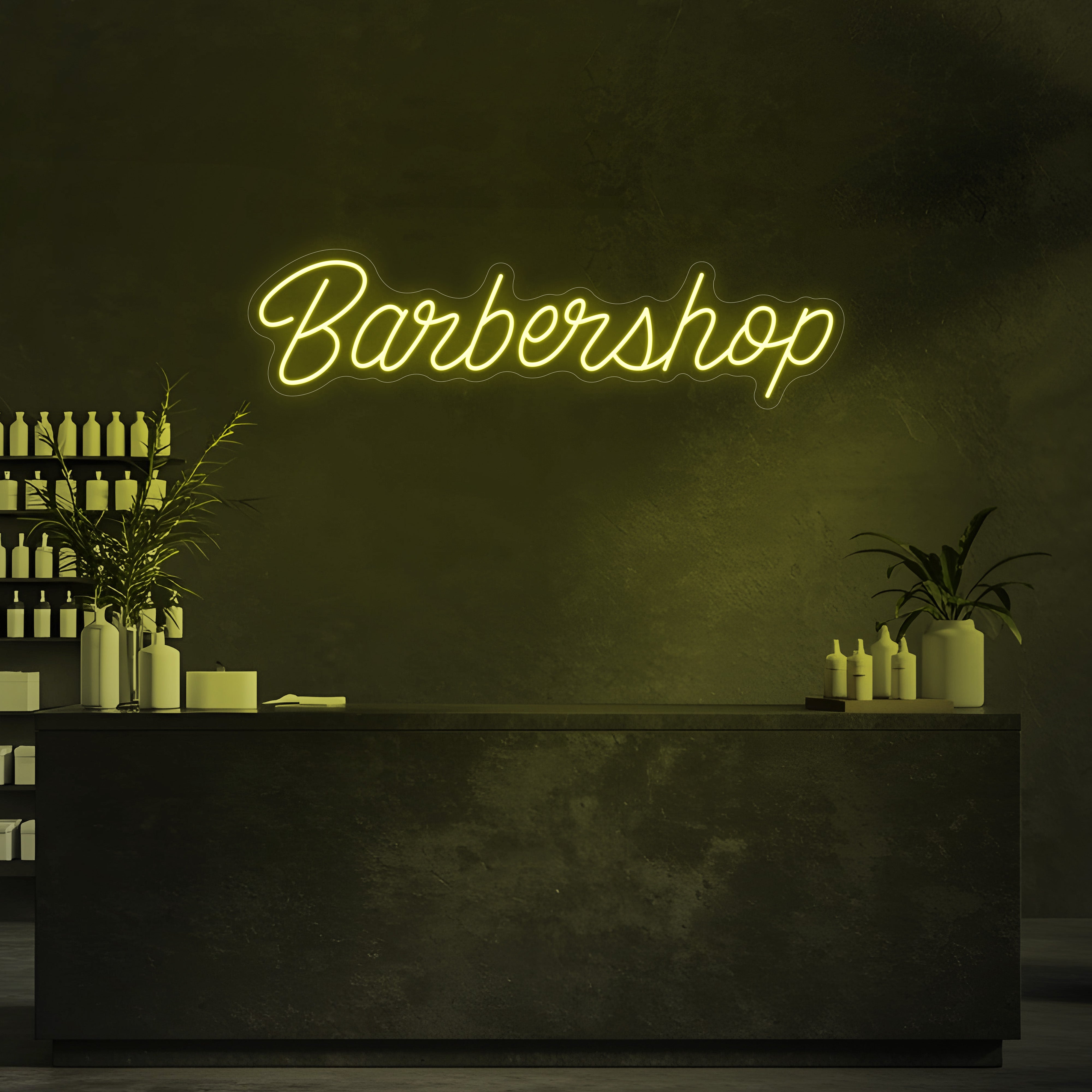 Signature Barbershop LED Neon Sign