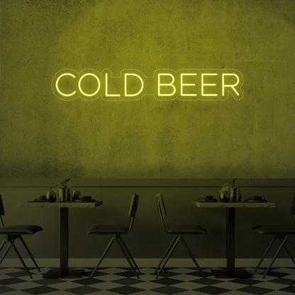 Cold Beer LED Neon Sign