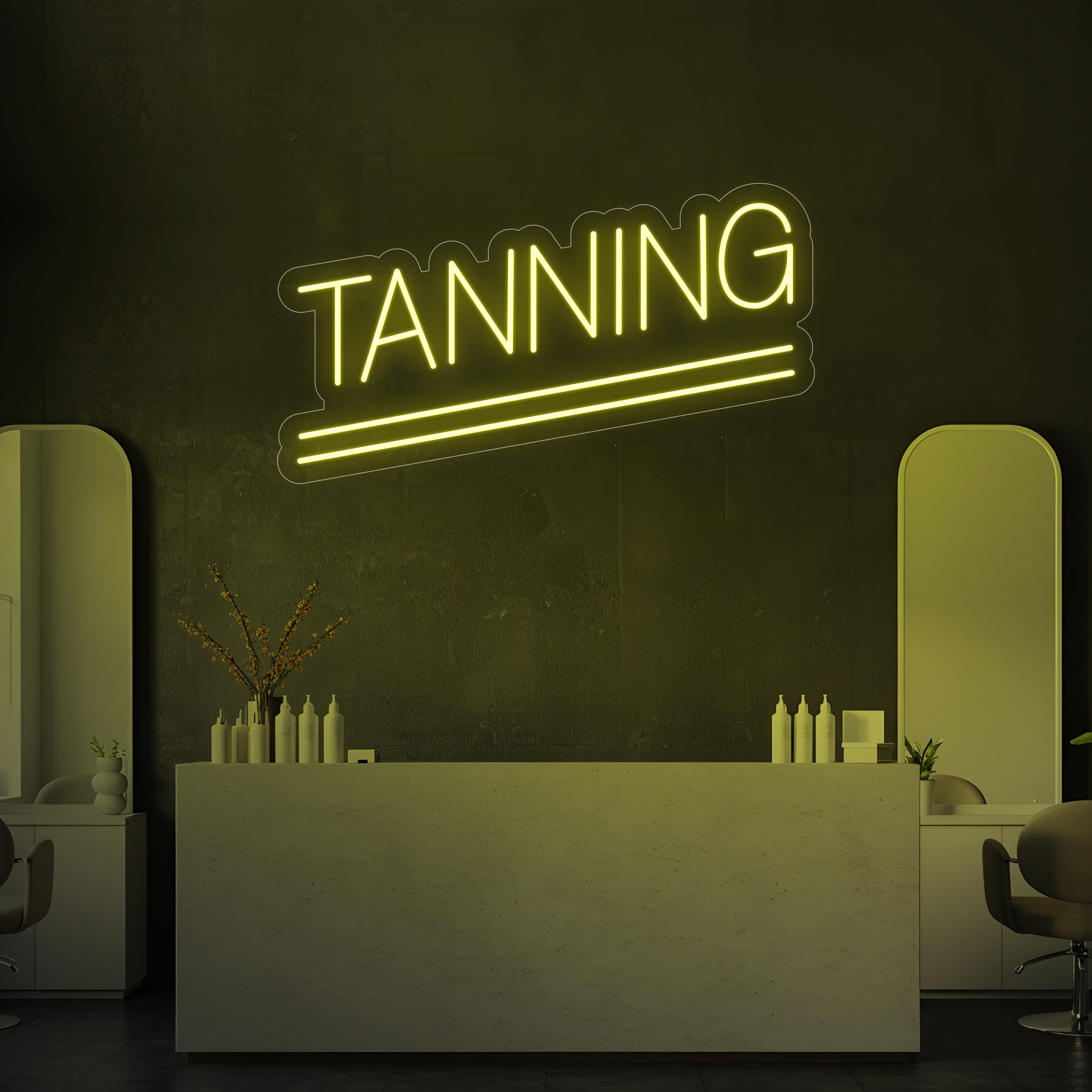 Tanning LED Neon Sign