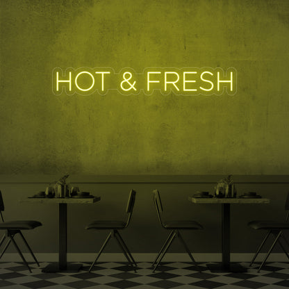 Hot & Fresh LED Neon Sign