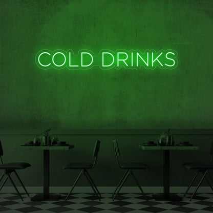 Cold Drinks LED Neon Sign