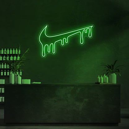 Drip Swoosh LED Neon Sign