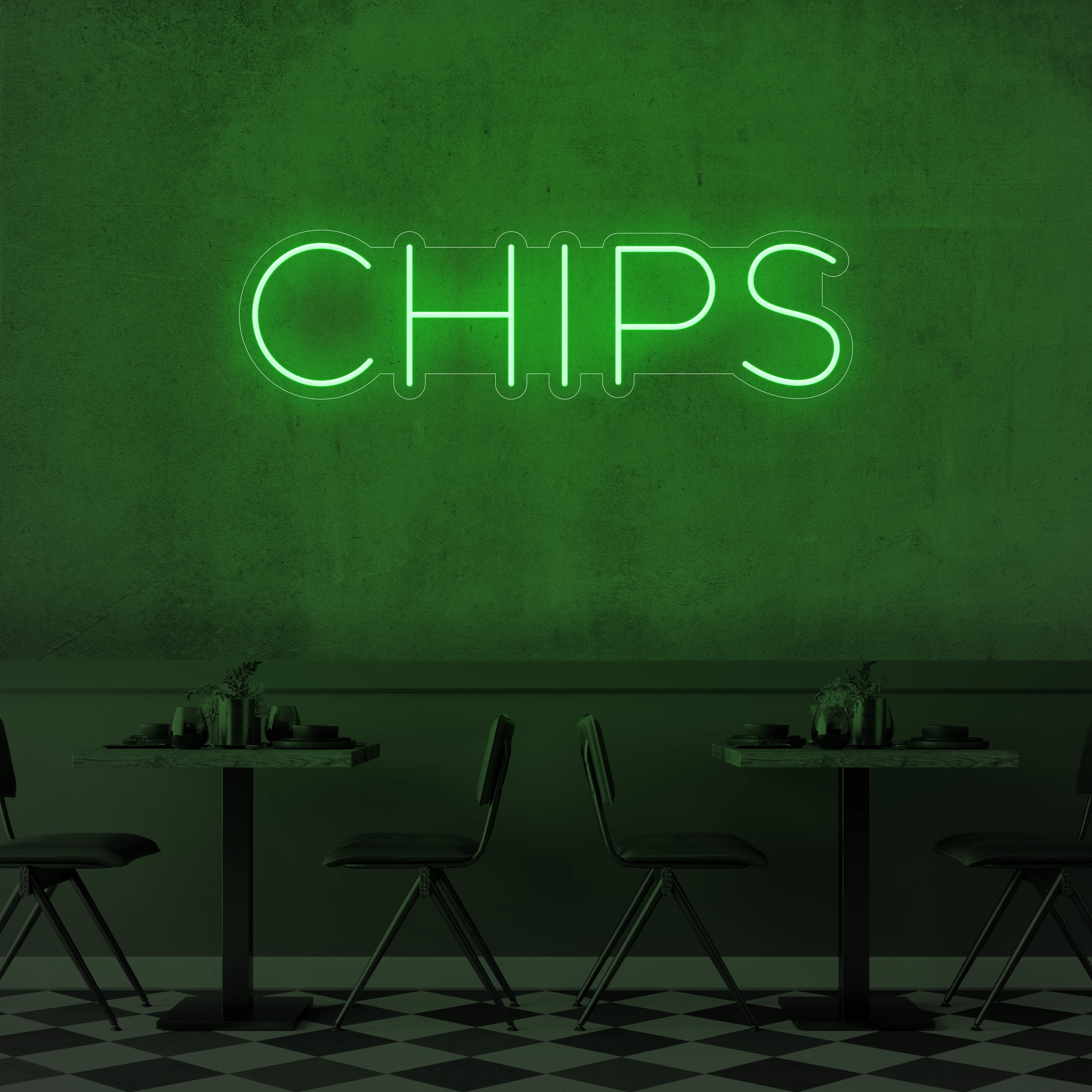 Chips LED Neon Sign