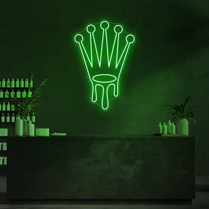 Drip Crown LED Neon Sign