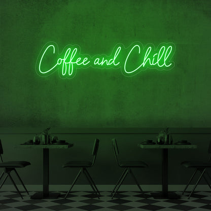 Coffee and Chill LED Neon Sign