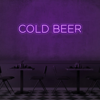 Cold Beer LED Neon Sign