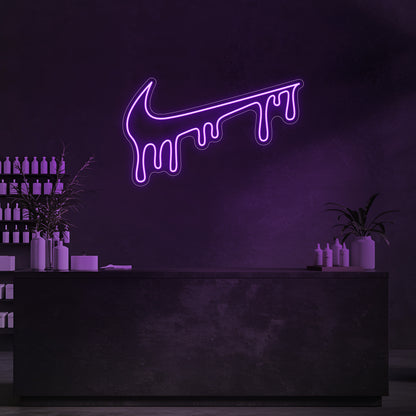Drip Swoosh LED Neon Sign