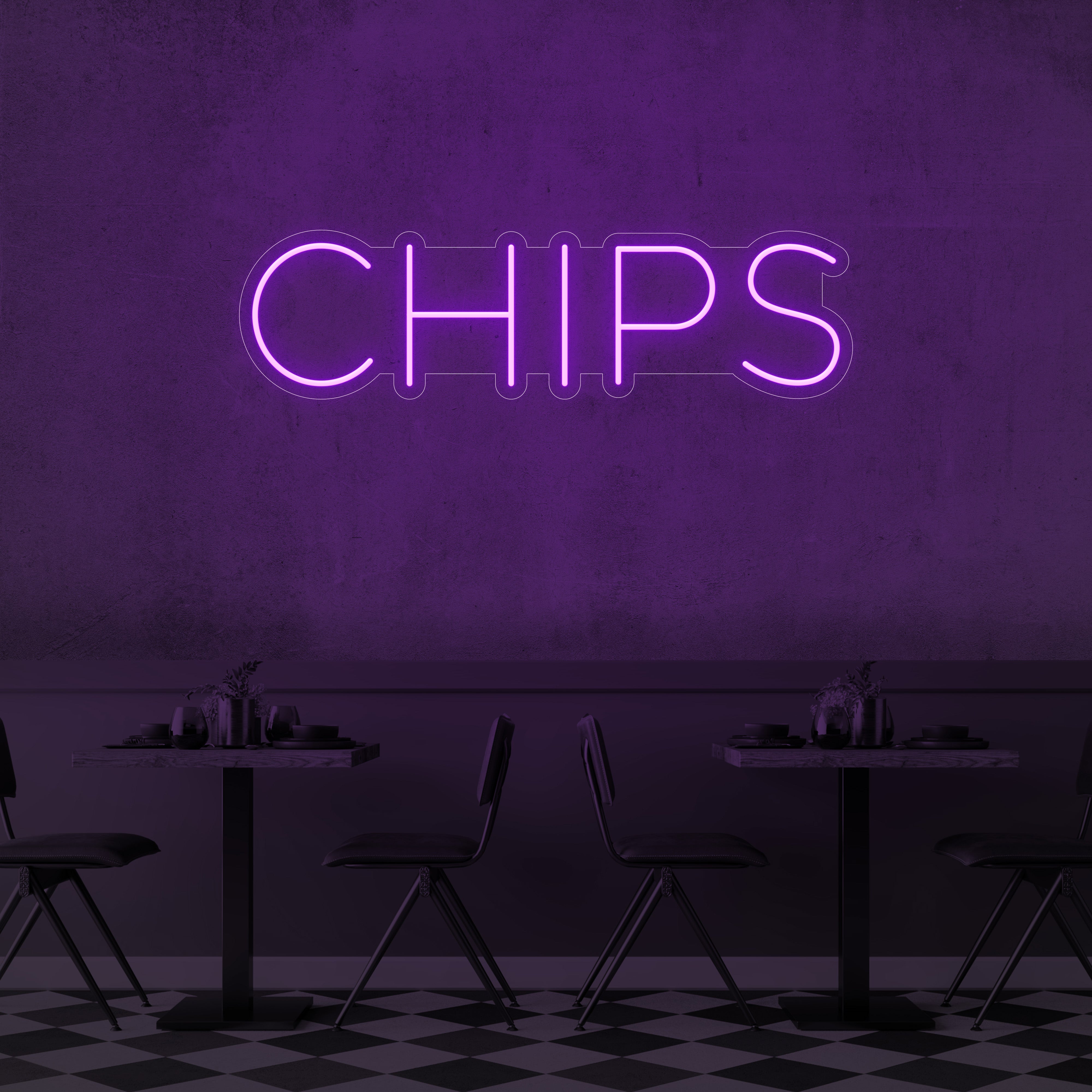 Chips LED Neon Sign