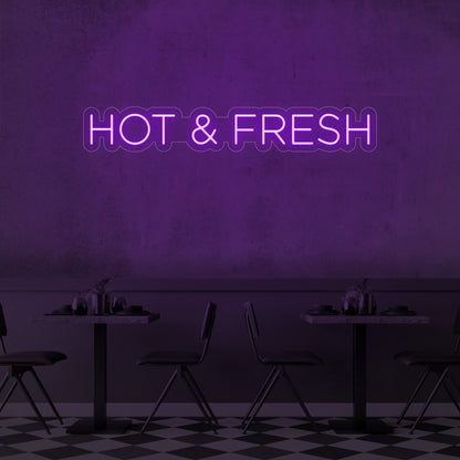 Hot & Fresh LED Neon Sign