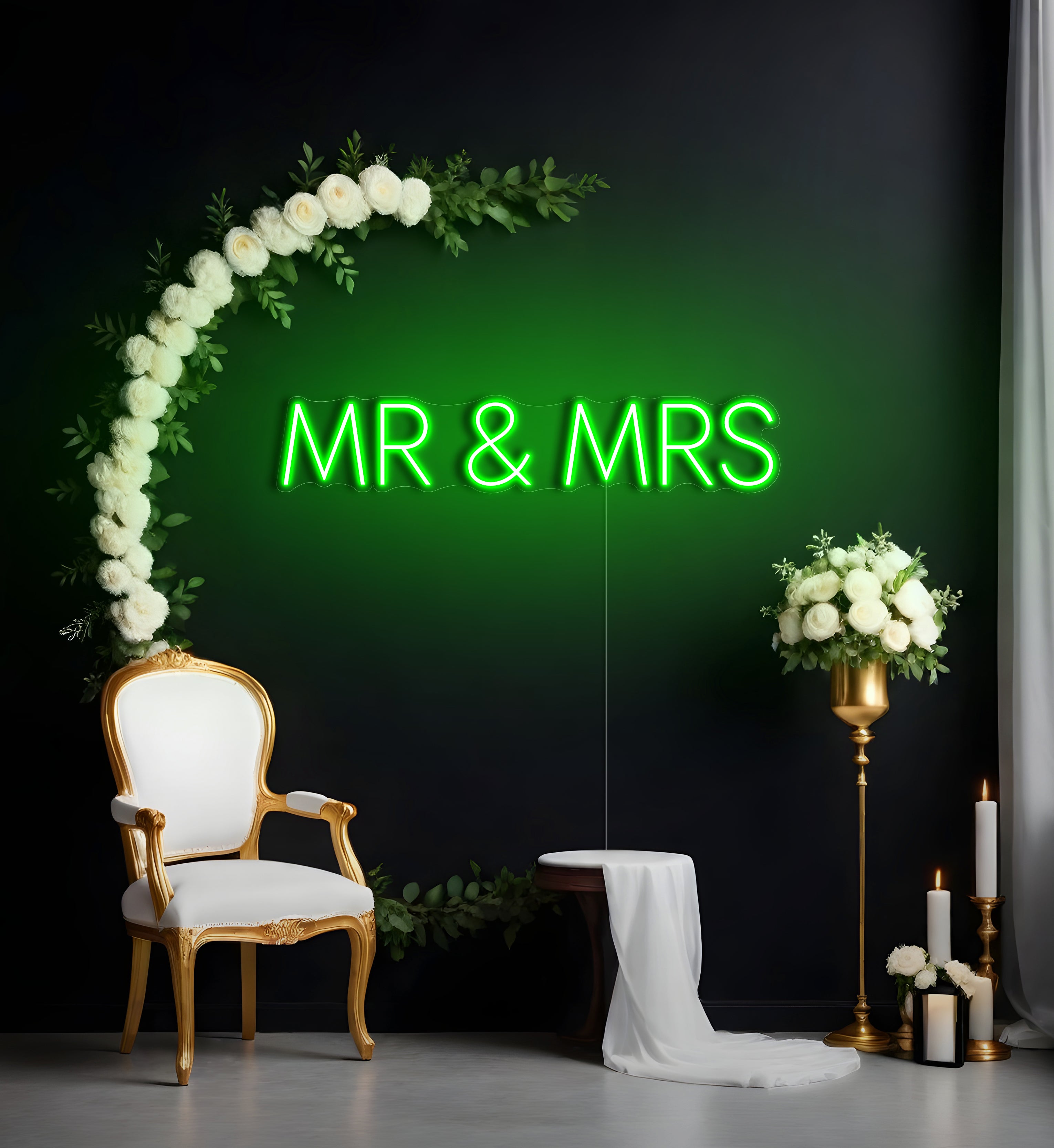 MR & MRS LED Neon Sign