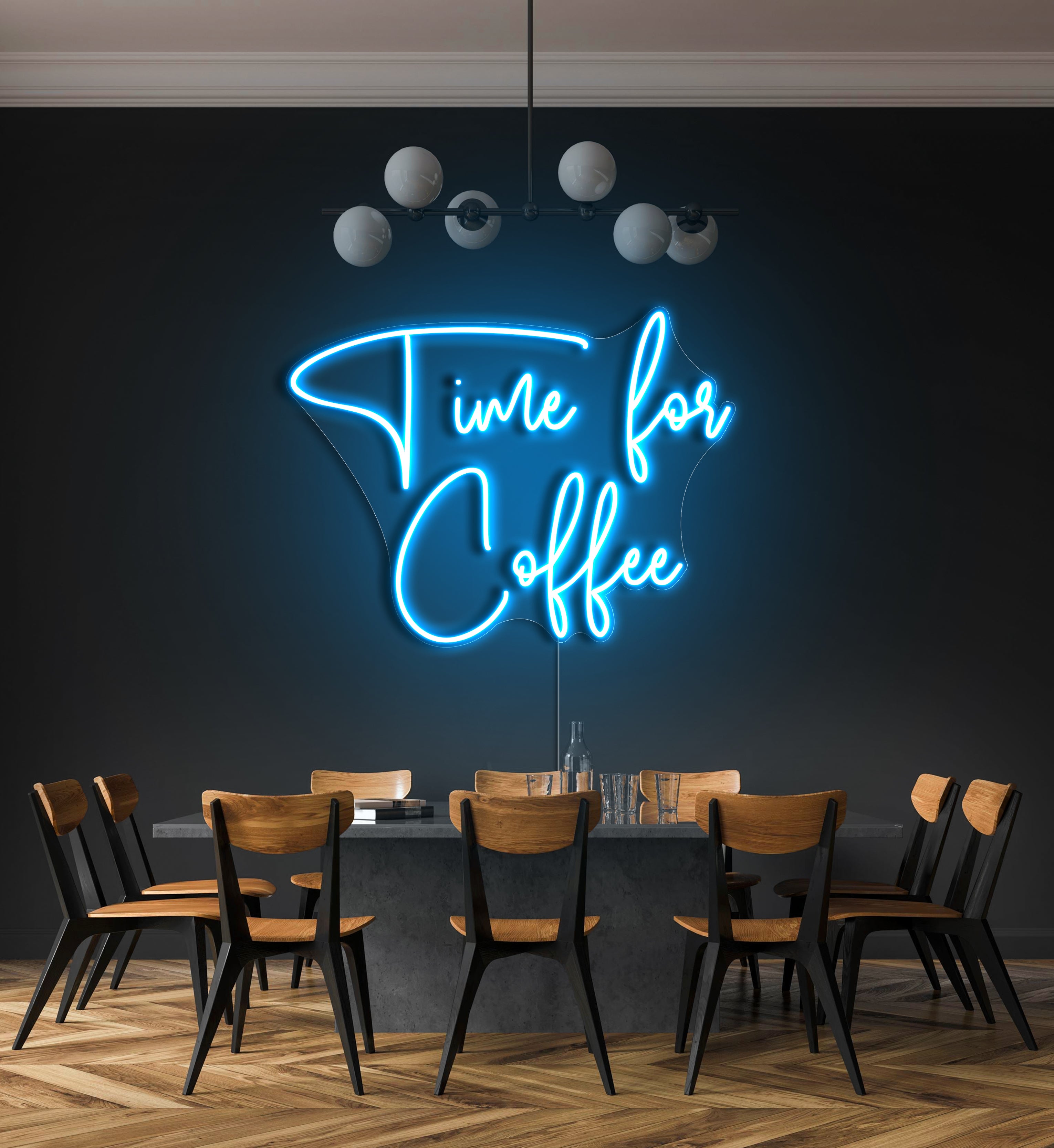 Time For Coffee LED Neon Sign