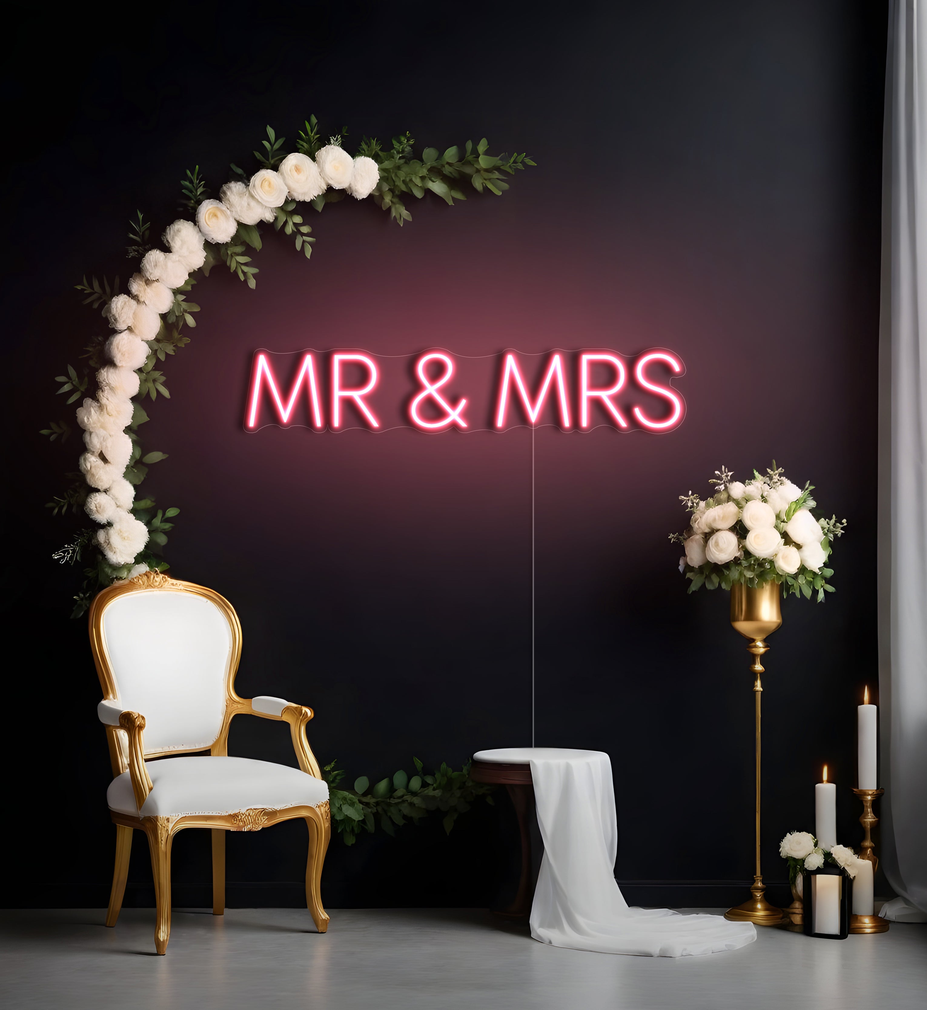 MR & MRS LED Neon Sign