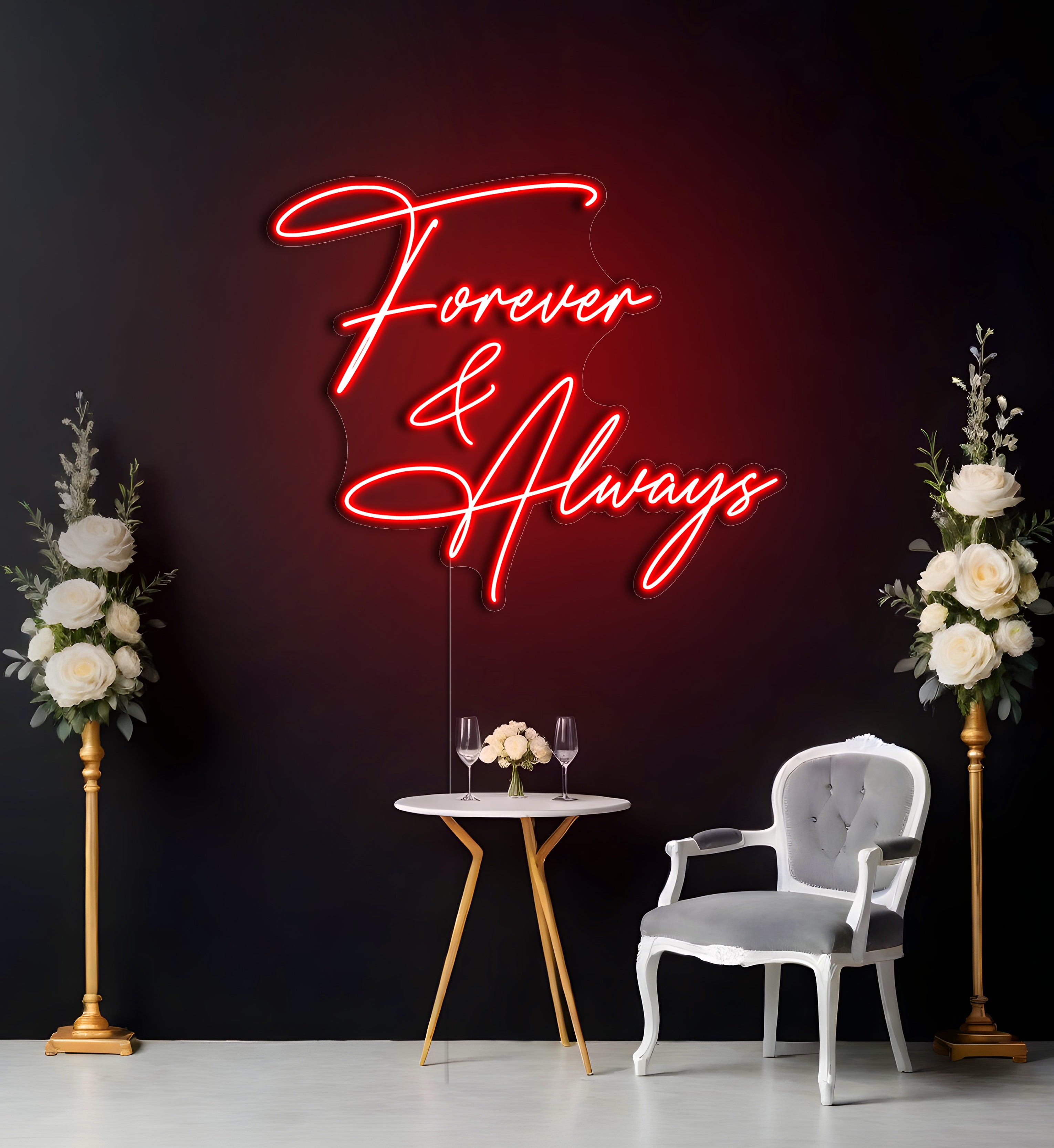 Forever & Always LED Neon Sign