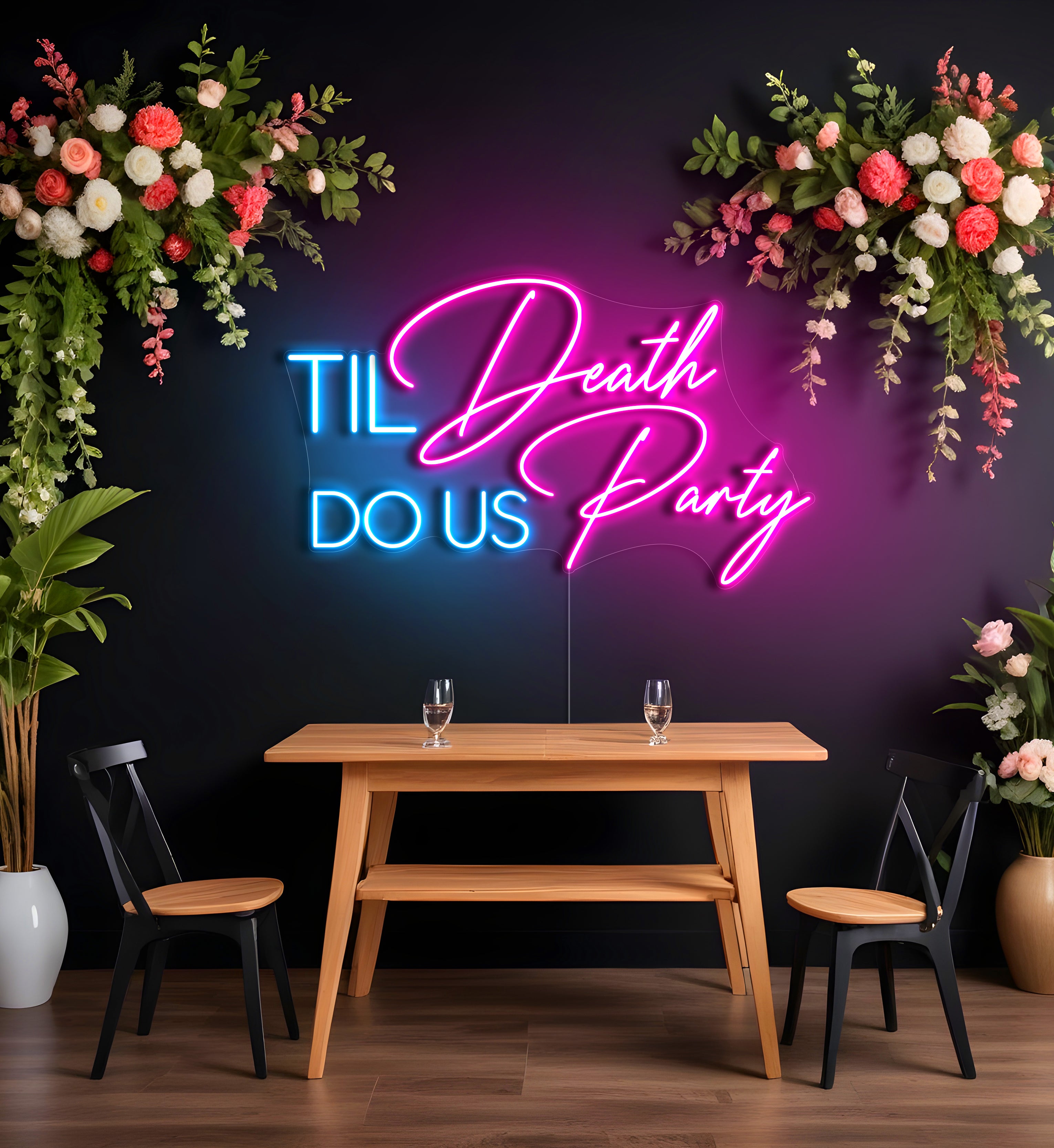 Til Death Do Us Party LED Neon Sign
