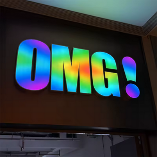 Dynamic Colour LED Track Letters