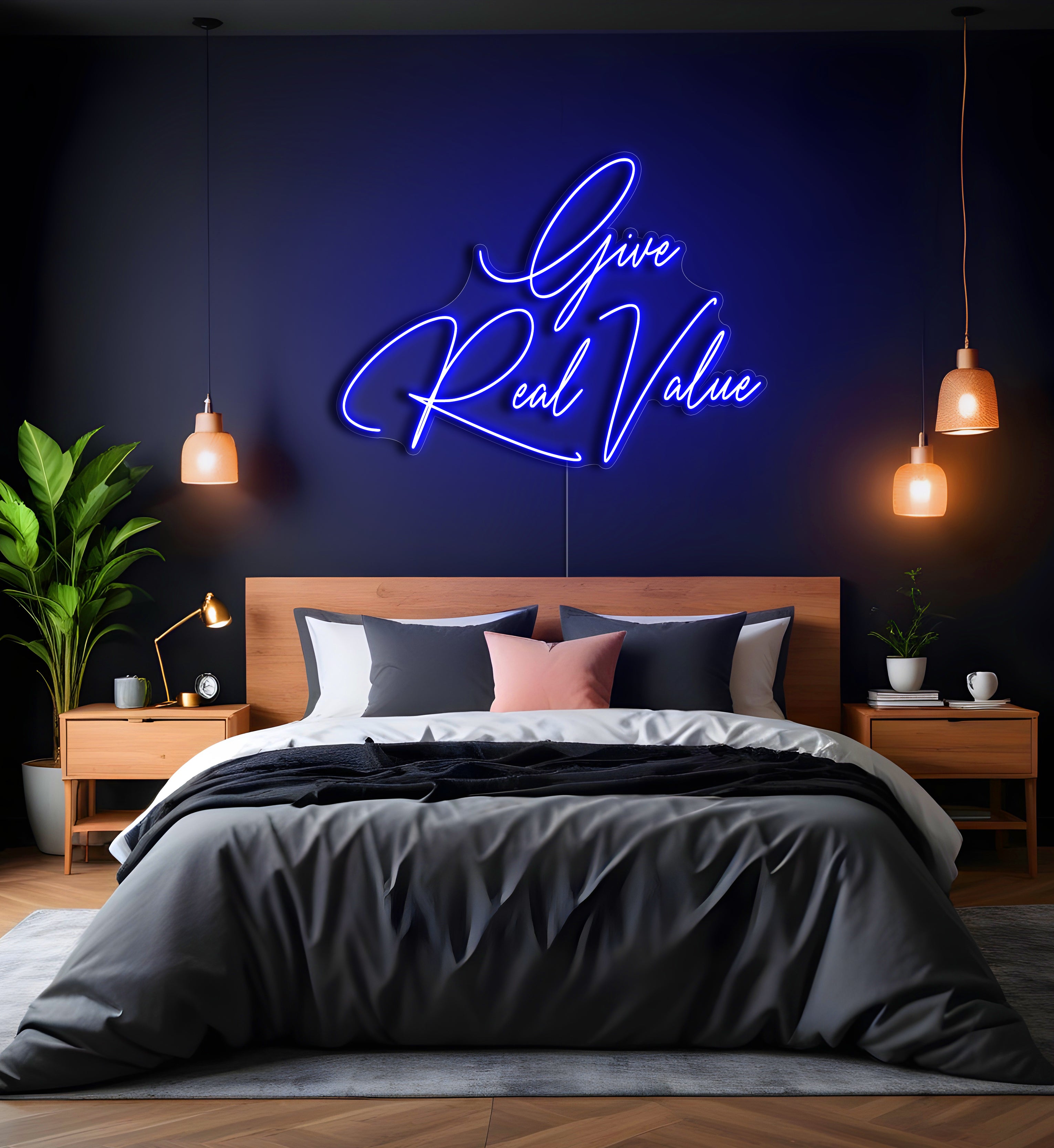 Give Real Value LED Neon Sign
