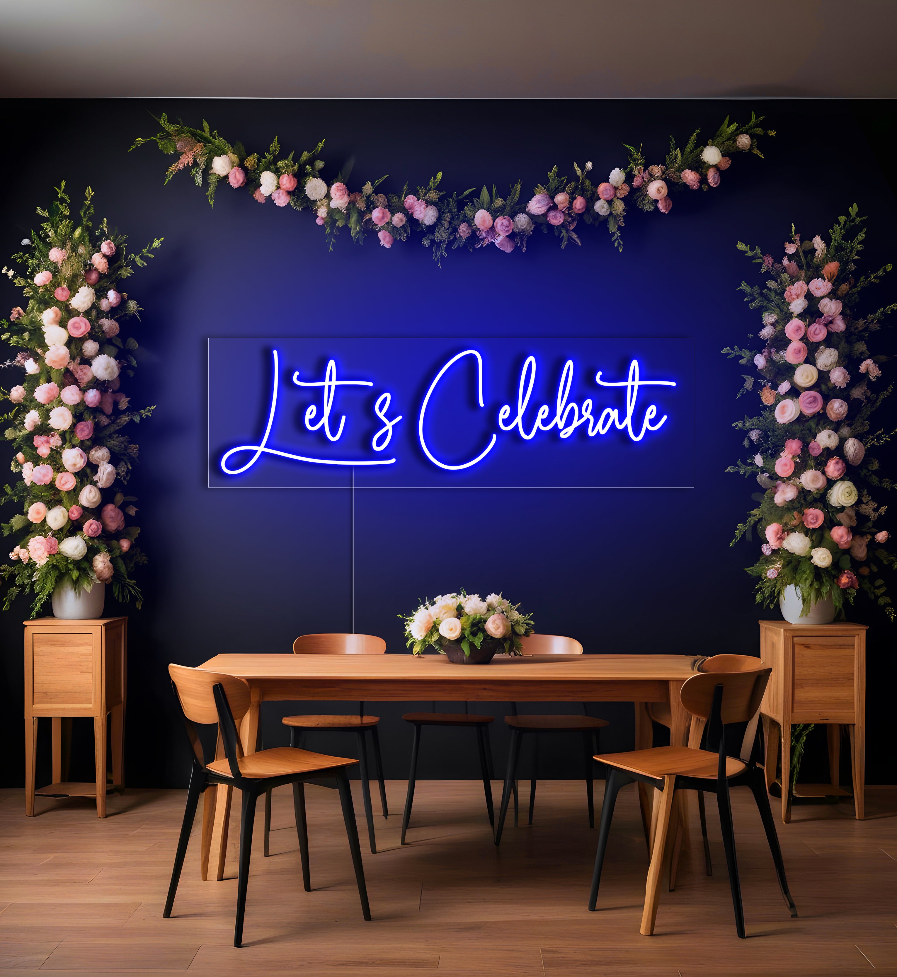 Let's Celebrate LED Neon Sign