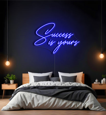Success Is Yours LED Neon Sign