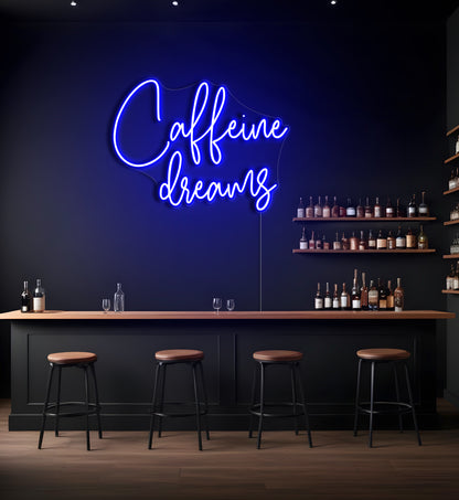 Caffeine Dreams LED Neon Sign