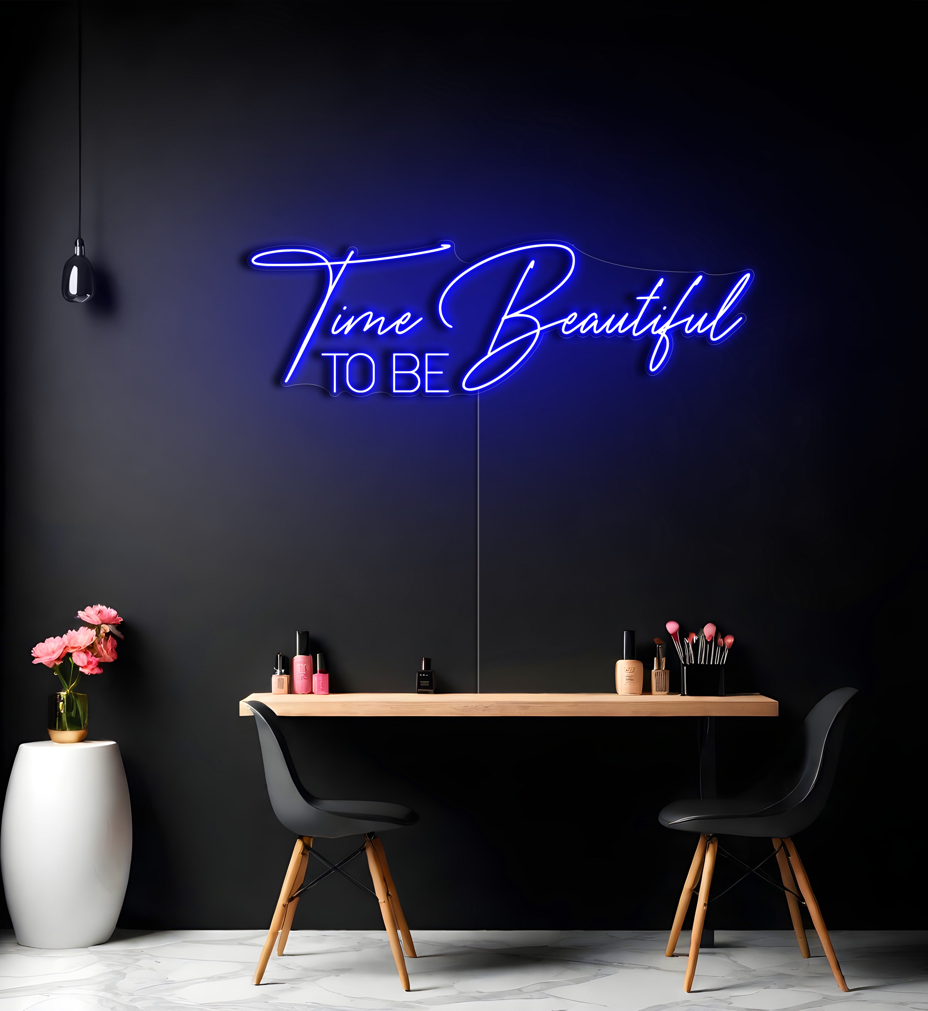 Time To Be Beautiful LED Neon Sign