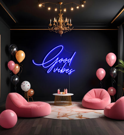 Good Vibes LED Neon Sign