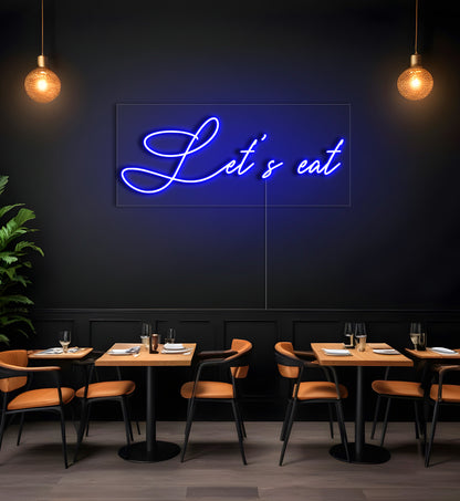 Let's Eat LED Neon Sign