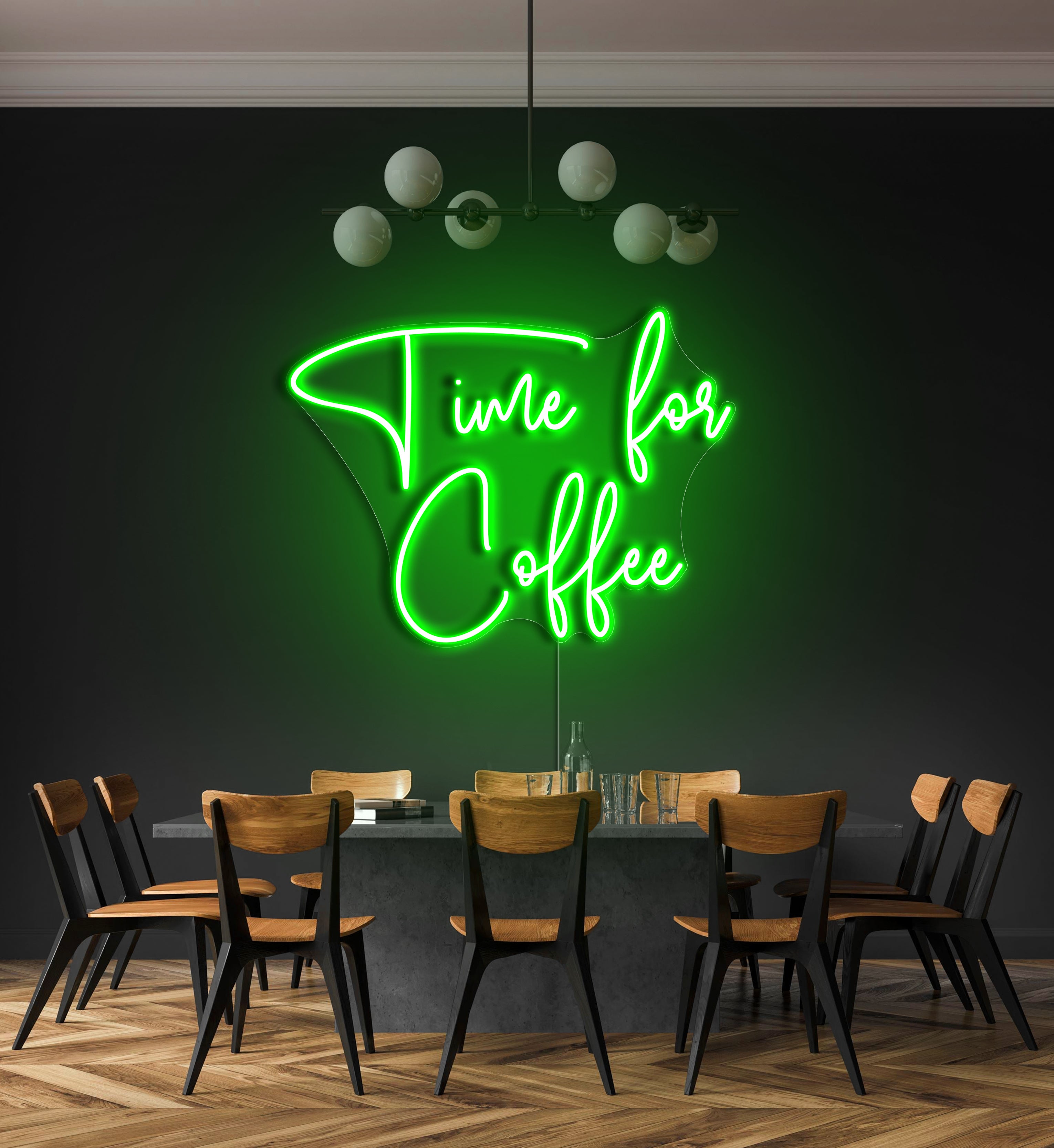 Time For Coffee LED Neon Sign