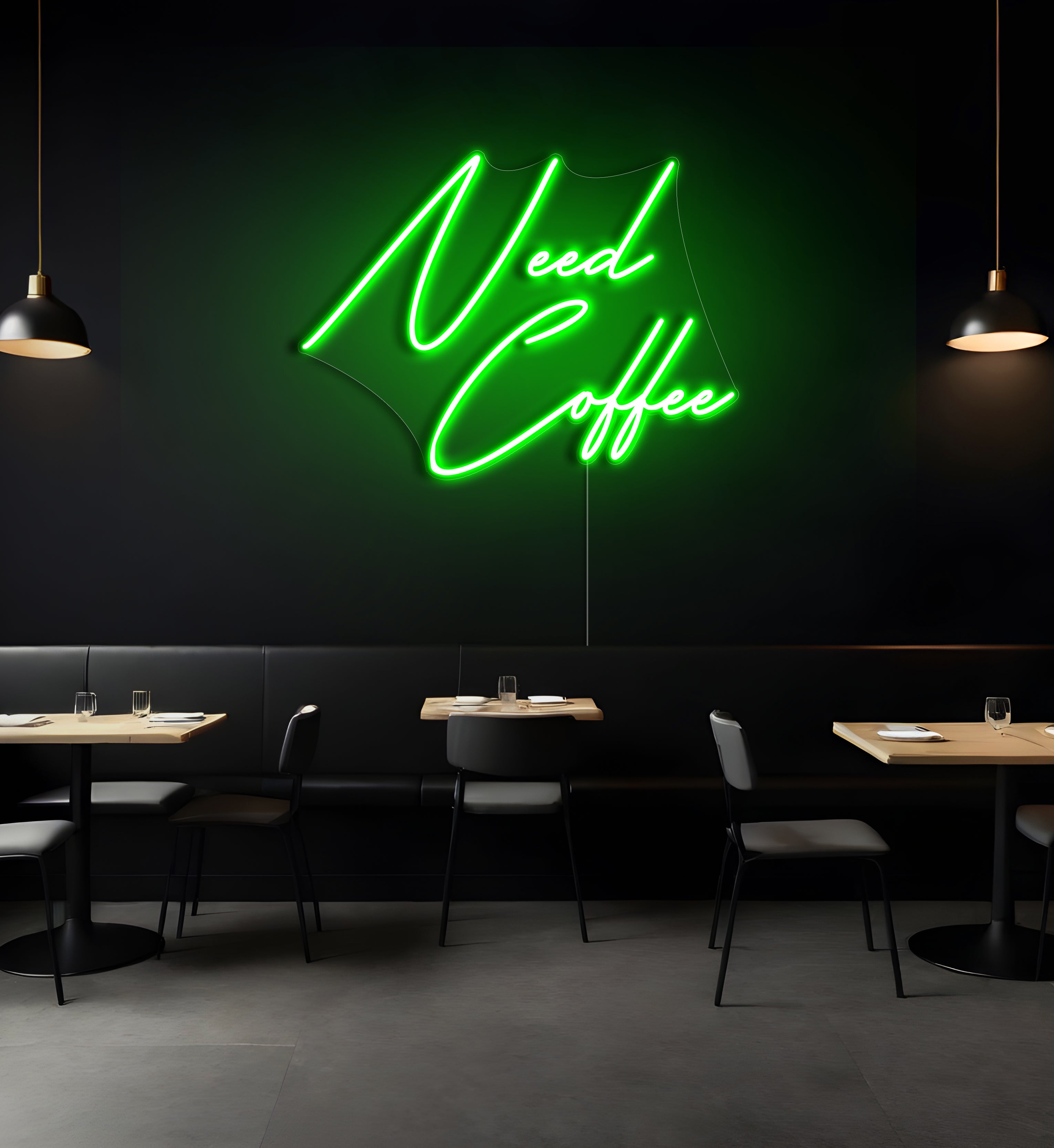 Need Coffee LED Neon Sign