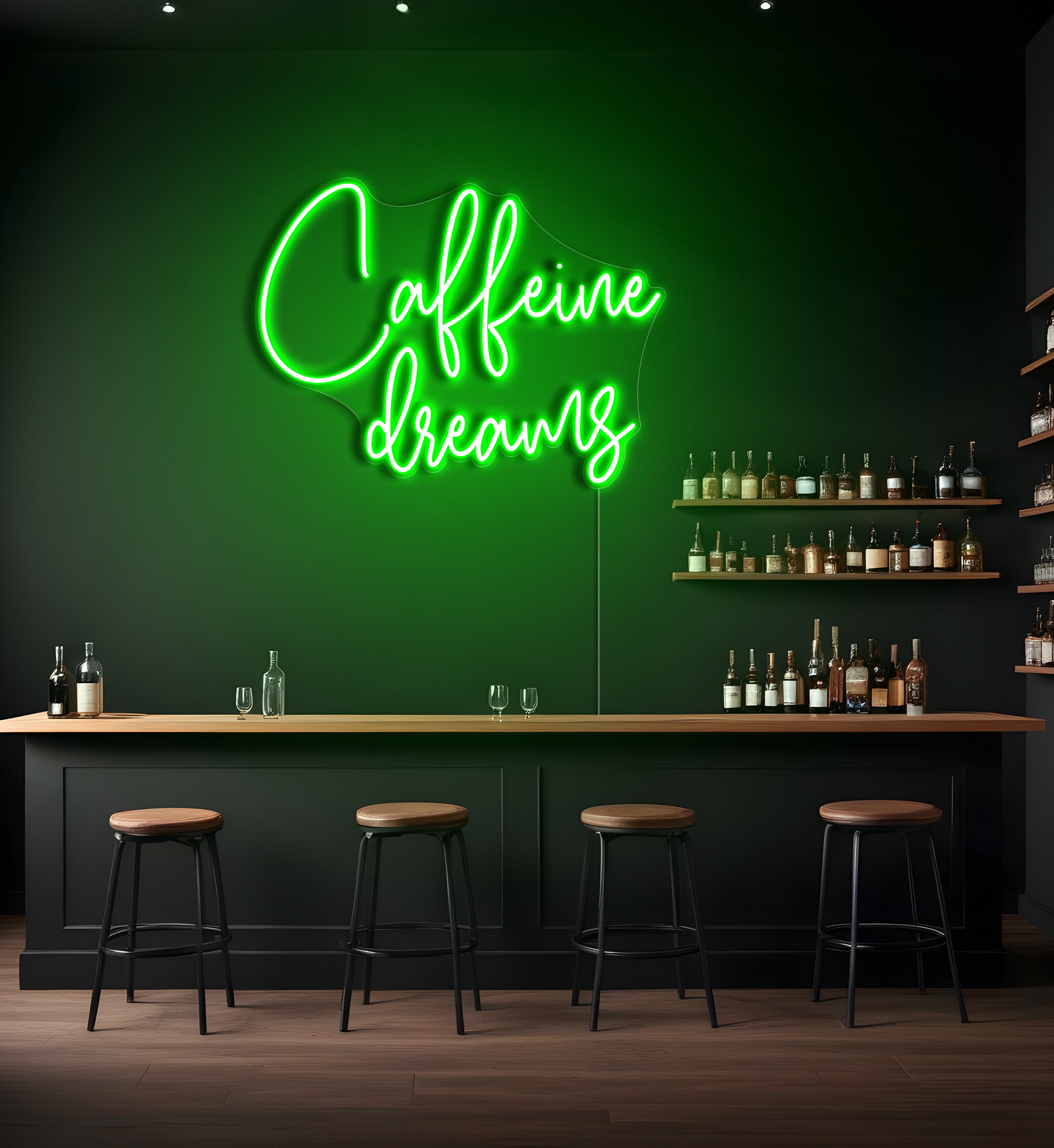 Caffeine Dreams LED Neon Sign