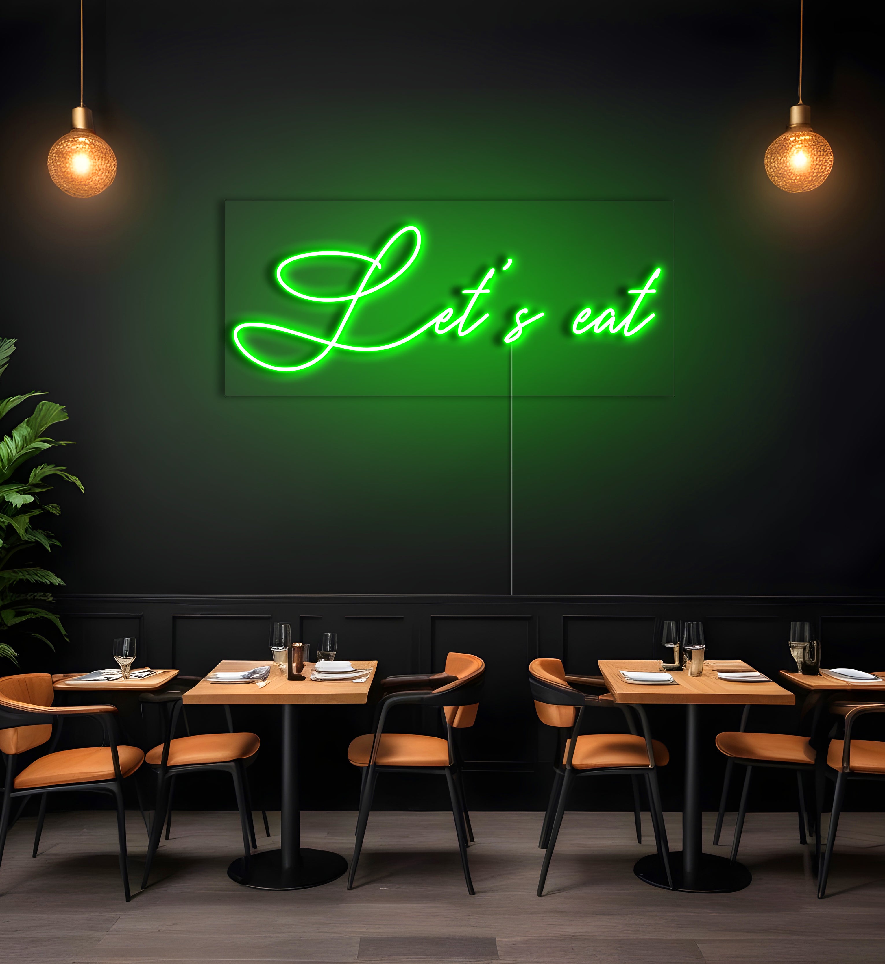 Let's Eat LED Neon Sign