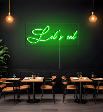Let's Eat LED Neon Sign