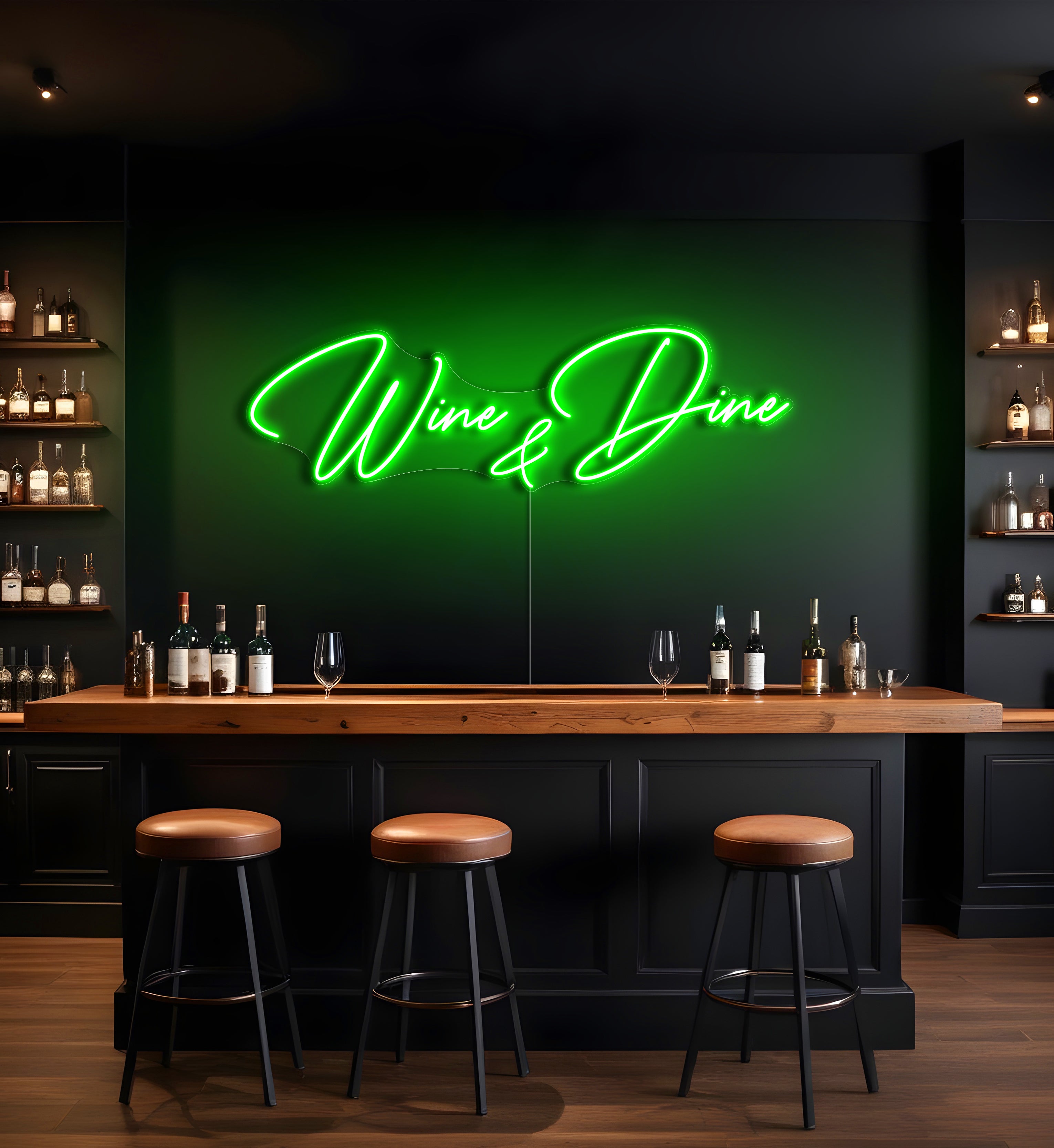 Wine & Dine LED Neon Sign