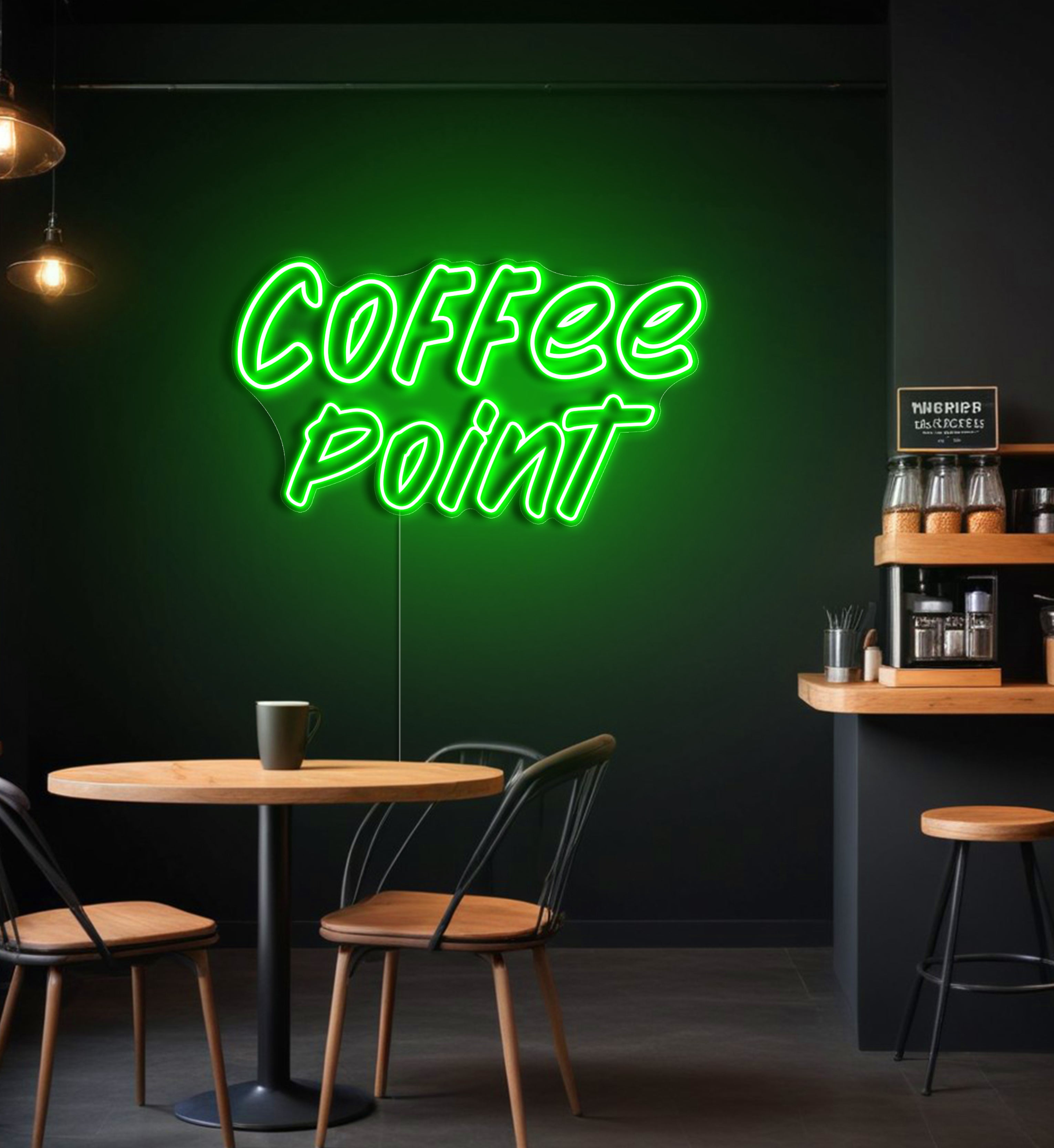 Coffee Point LED Neon Sign