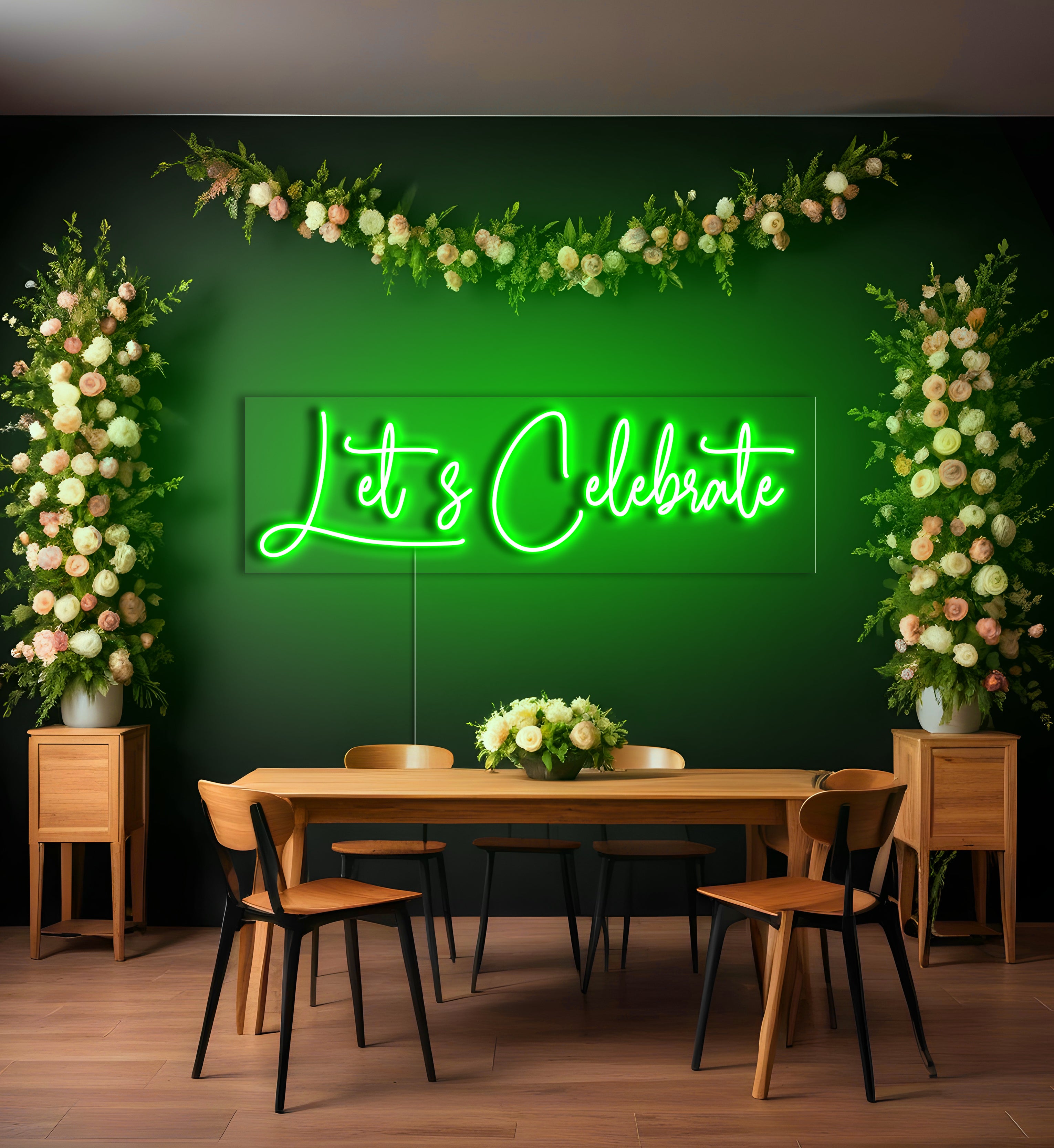 Let's Celebrate LED Neon Sign
