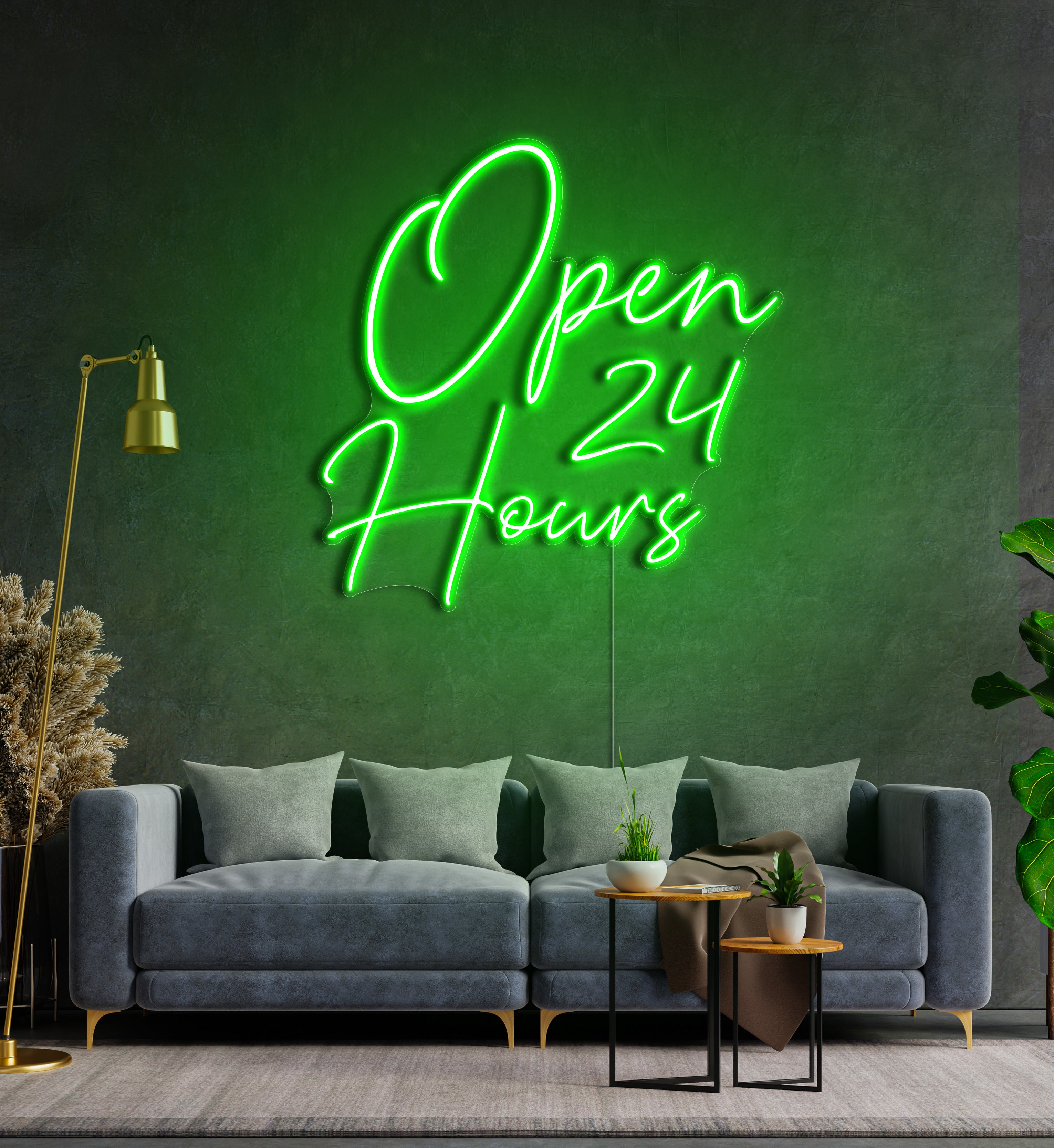 Open 24 Hours LED Neon Sign