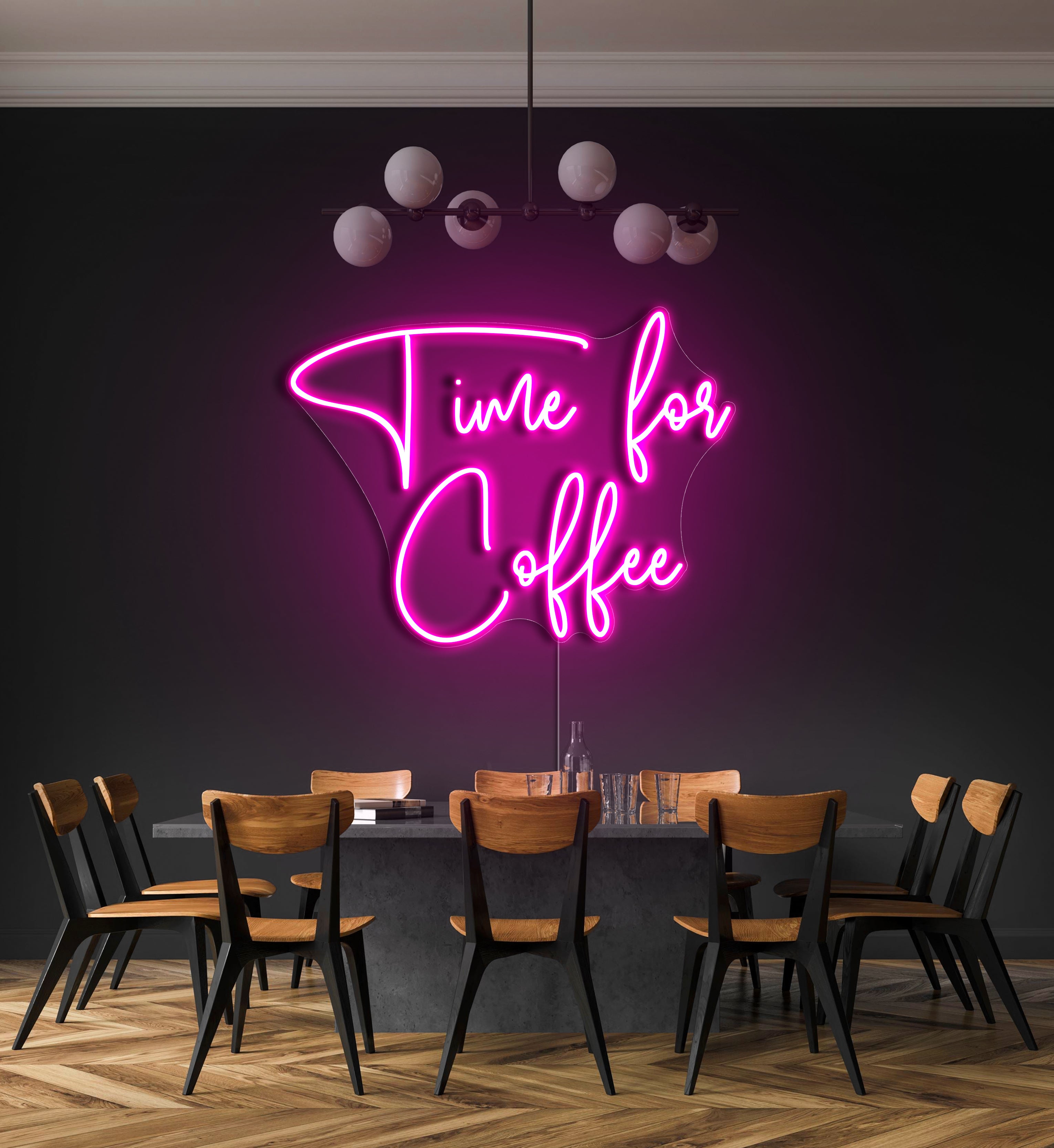 Time For Coffee LED Neon Sign