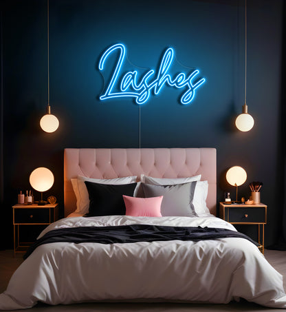Lashes LED Neon Sign