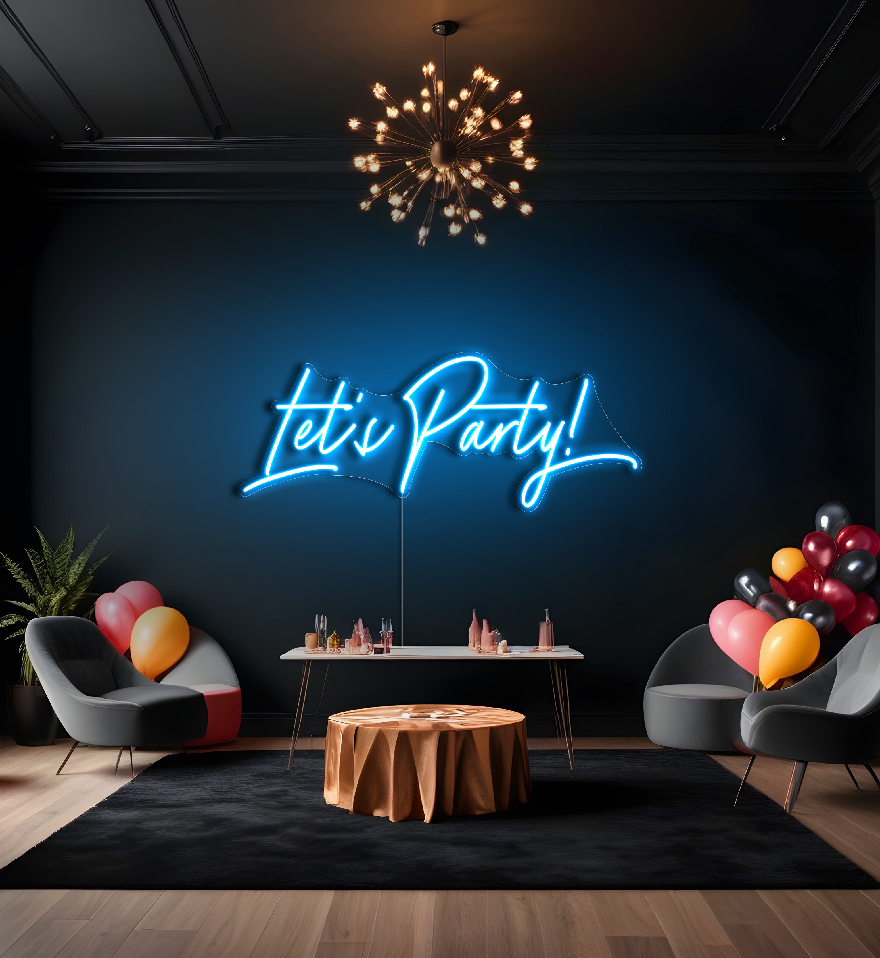Let's Party LED Neon Sign