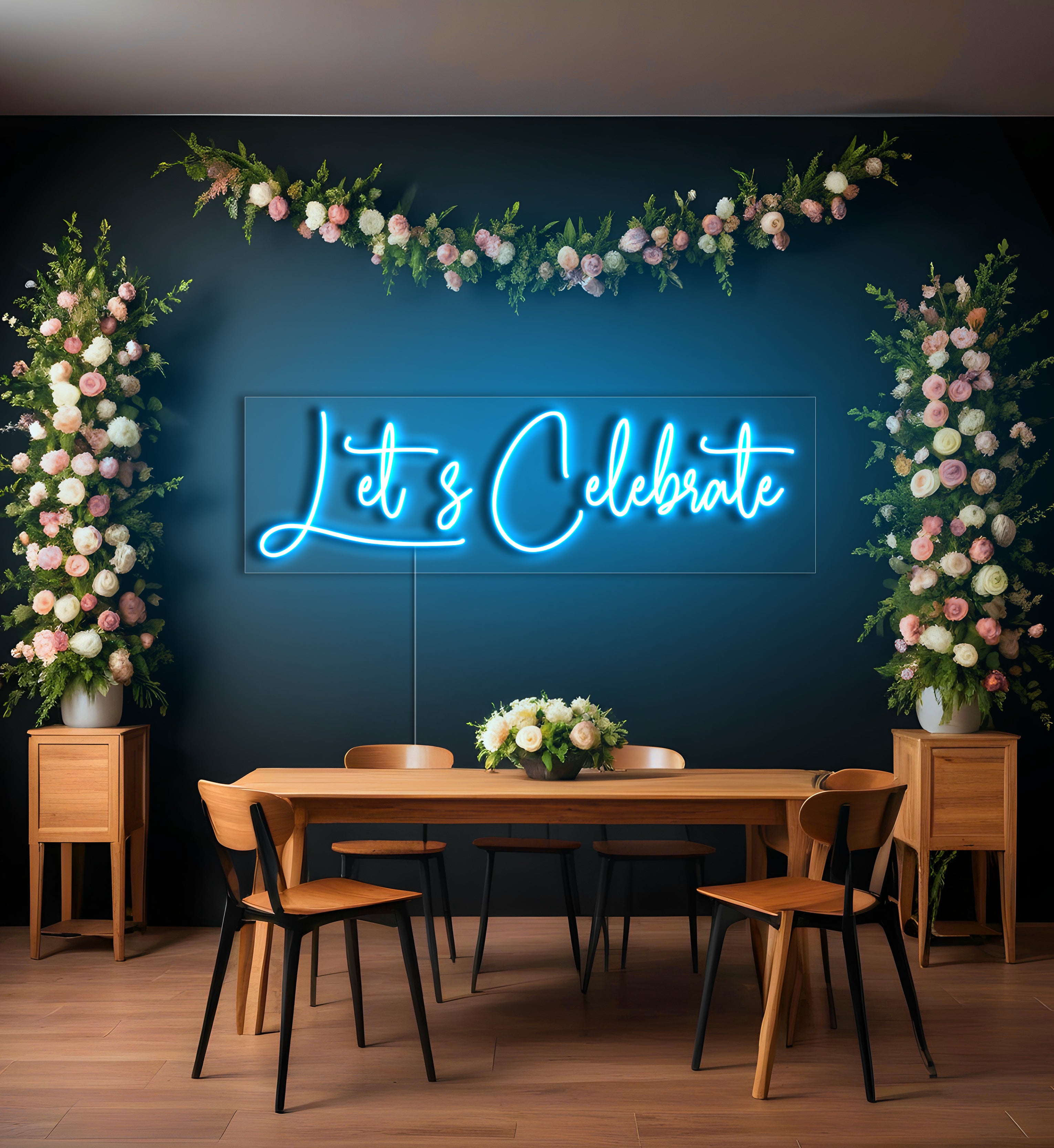 Let's Celebrate LED Neon Sign