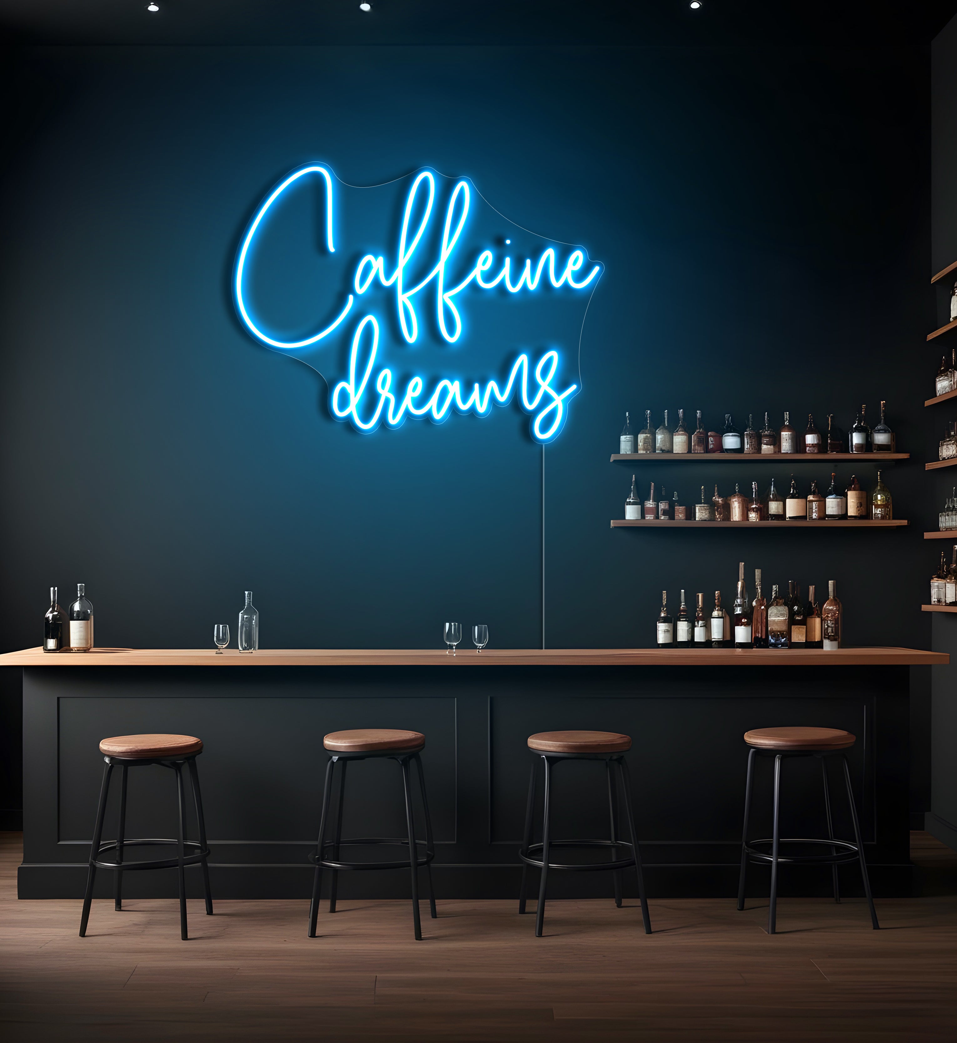 Caffeine Dreams LED Neon Sign