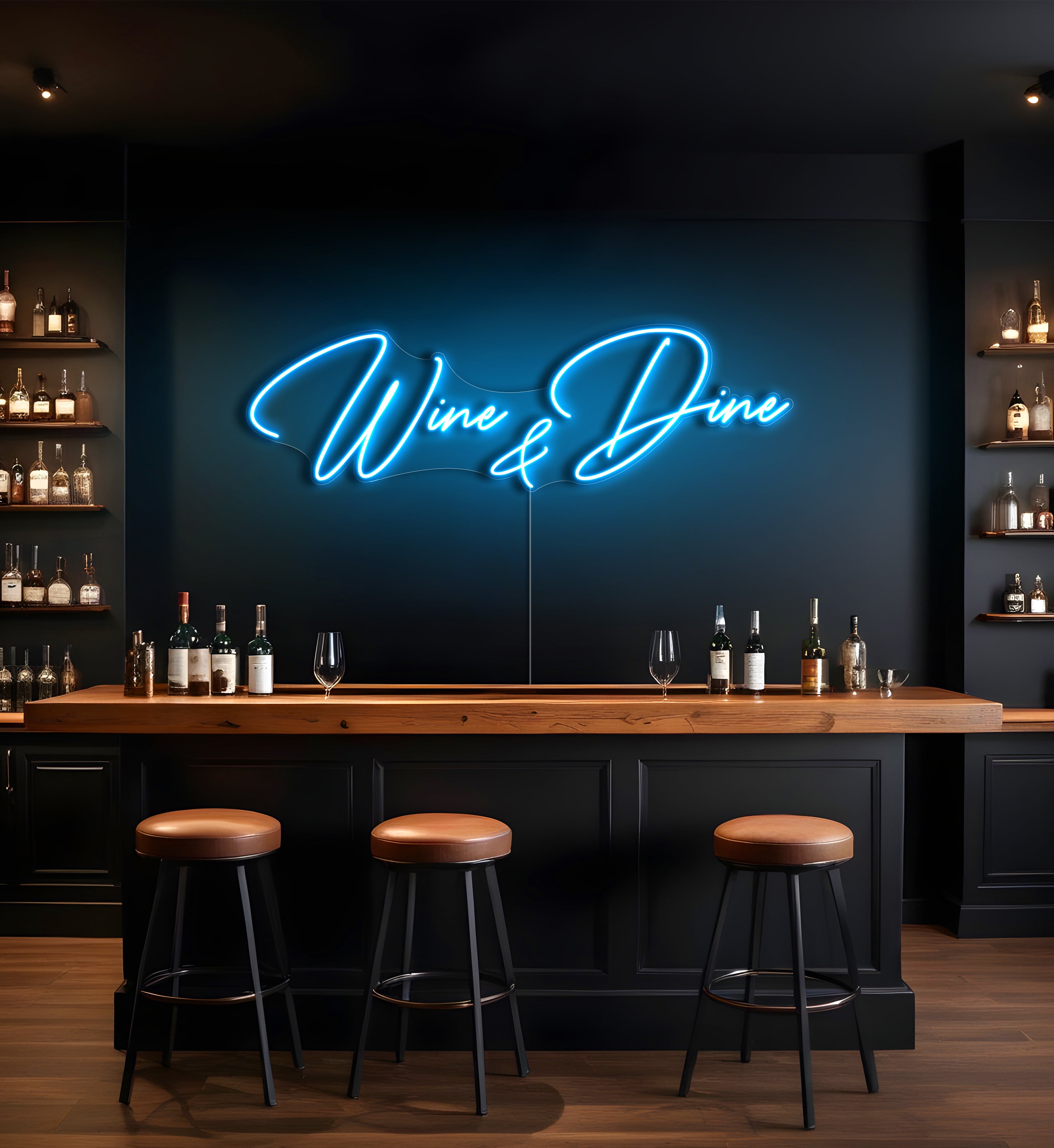 Wine & Dine LED Neon Sign