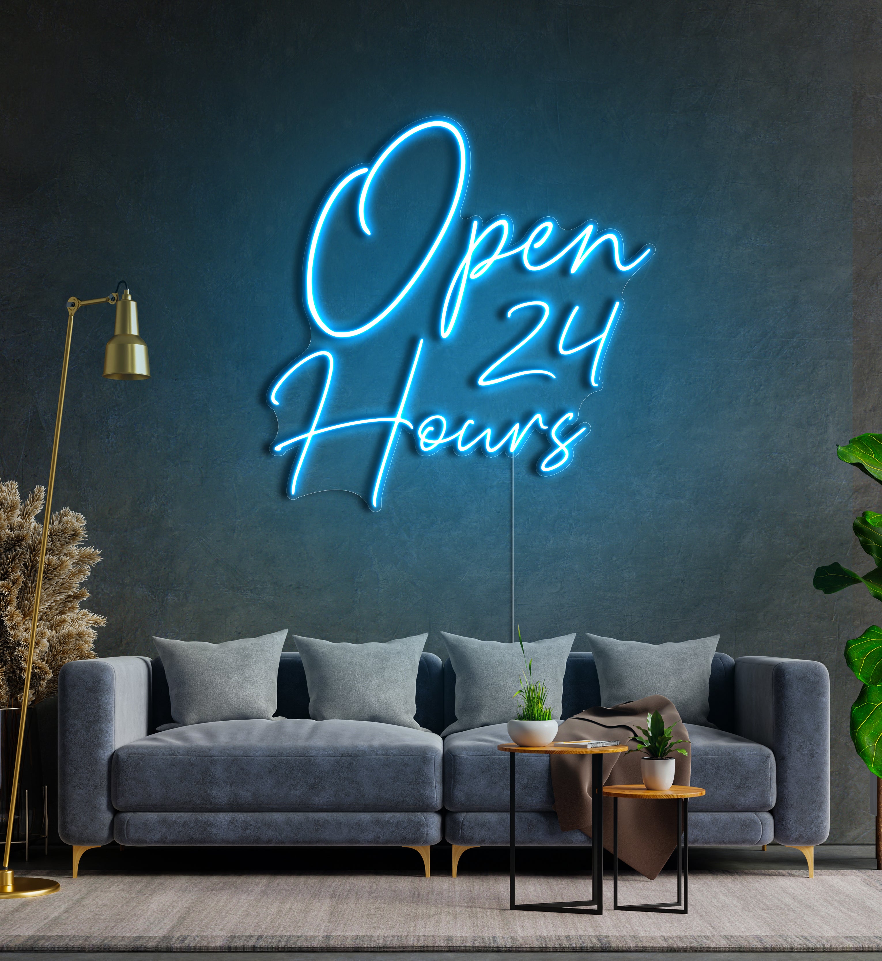 Open 24 Hours LED Neon Sign