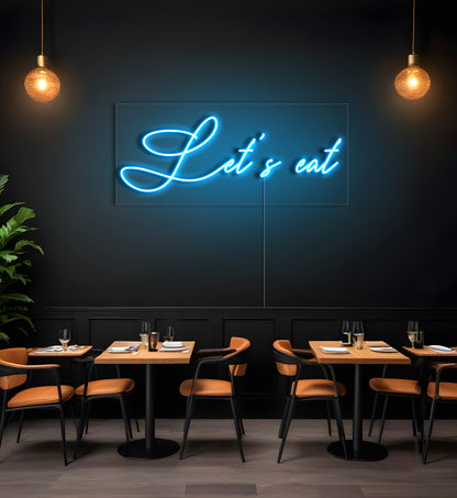 Let's Eat LED Neon Sign